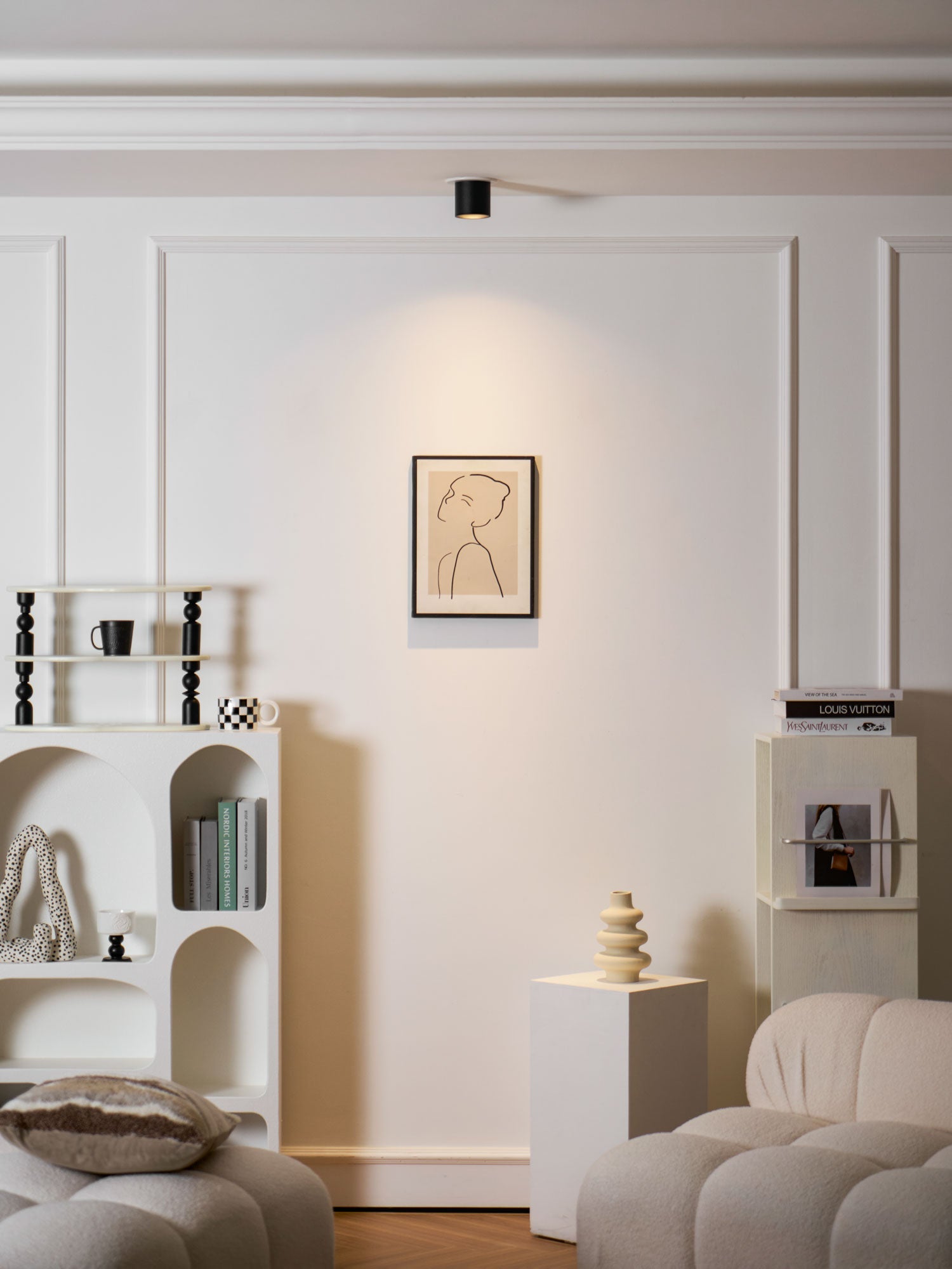 Kade Dimmable Aluminum Flush Mount Ceiling and Wall Light for Hallway