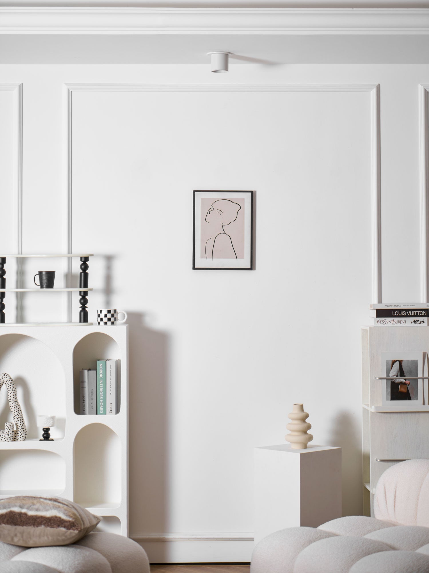 Kade Dimmable Aluminum Flush Mount Ceiling and Wall Light for Hallway