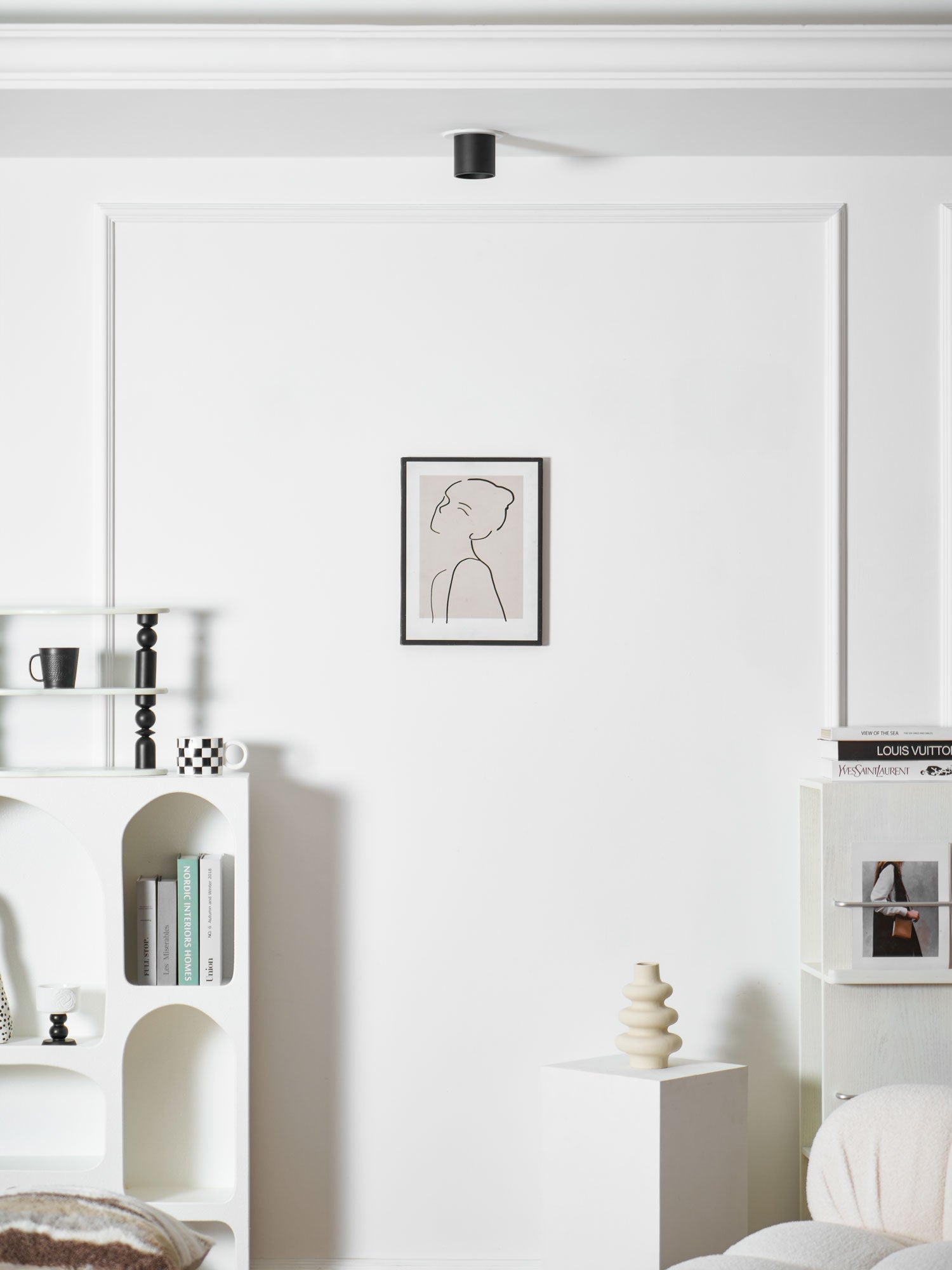 Kade Dimmable Aluminum Flush Mount Ceiling and Wall Light for Hallway