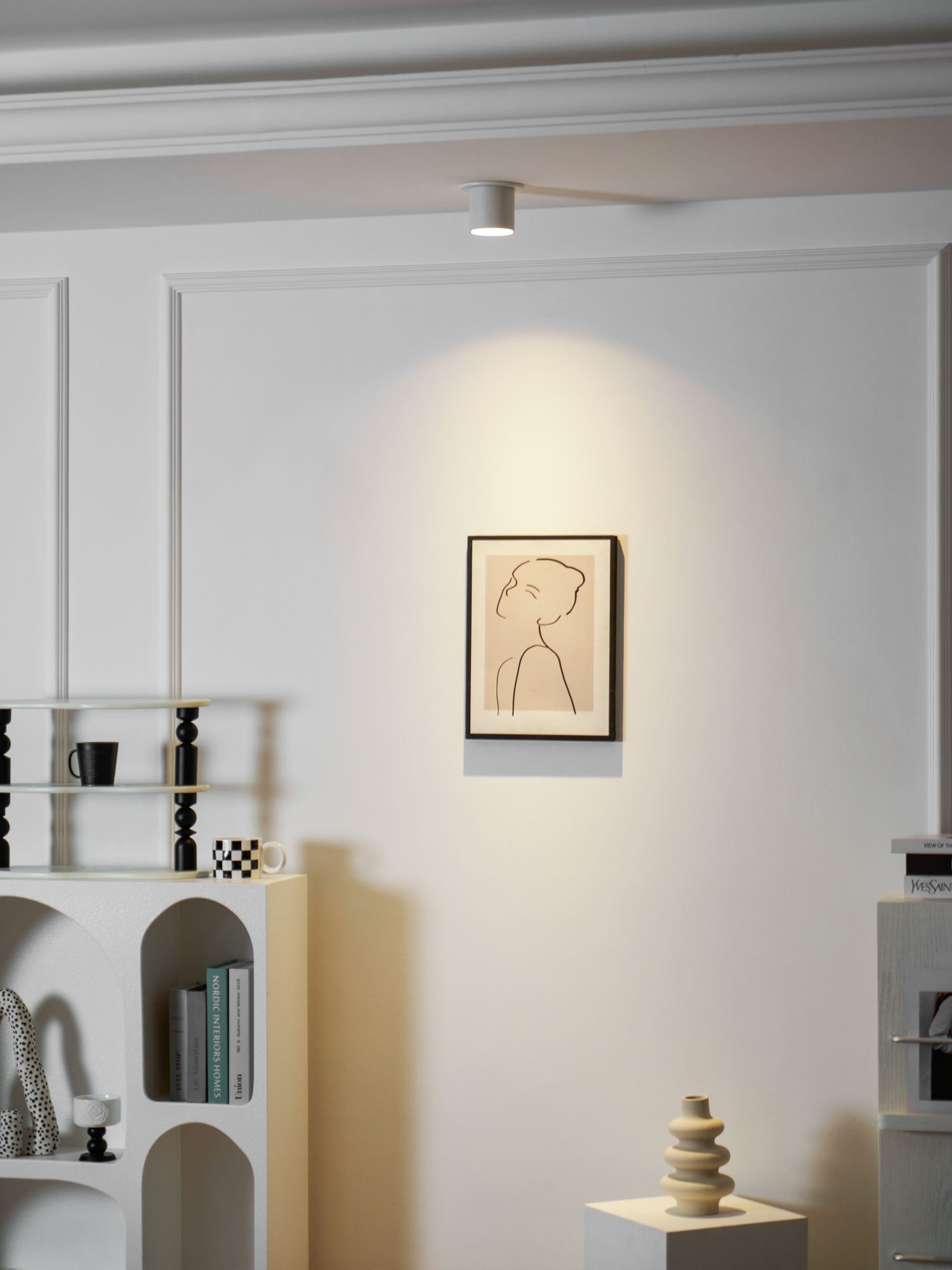 Kade Dimmable Aluminum Flush Mount Ceiling and Wall Light for Hallway