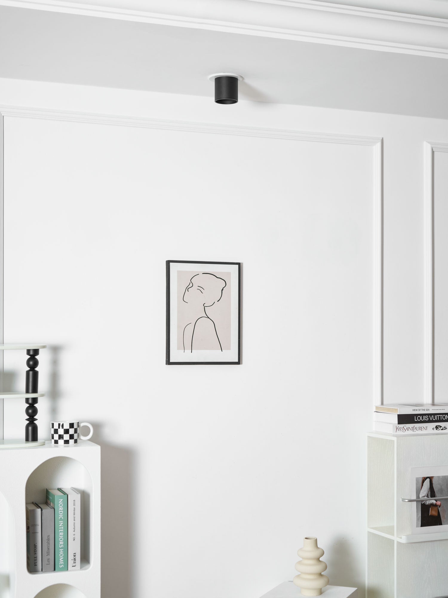 Kade Dimmable Aluminum Flush Mount Ceiling and Wall Light for Hallway