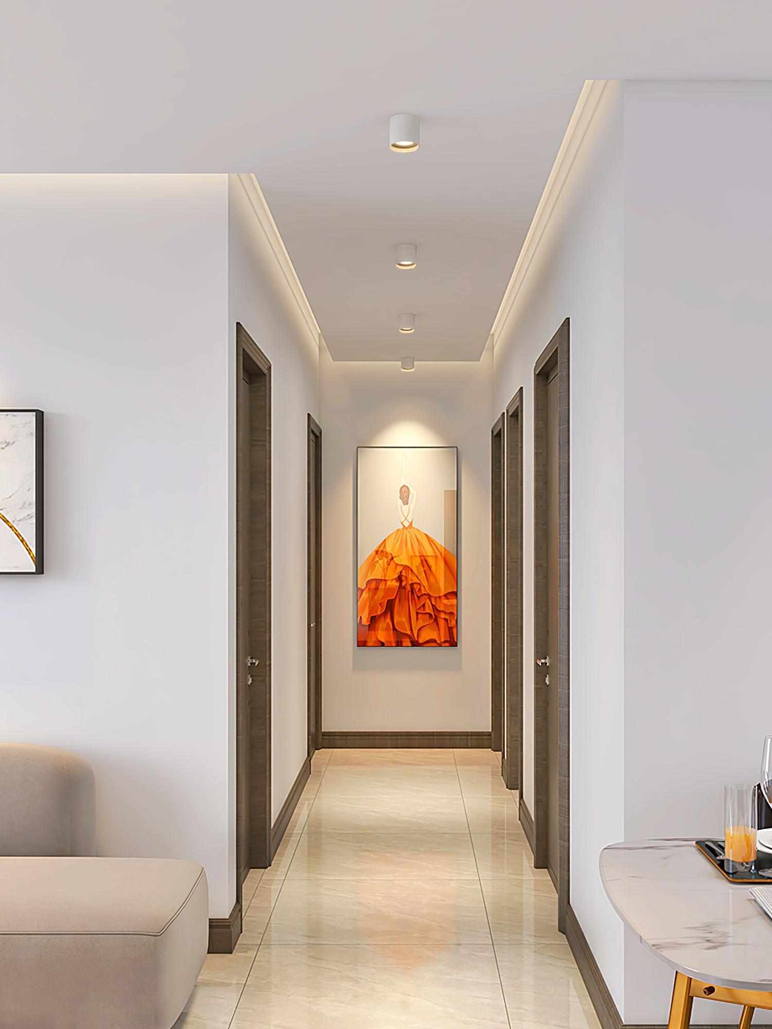 Kade Dimmable Aluminum Flush Mount Ceiling and Wall Light for Hallway