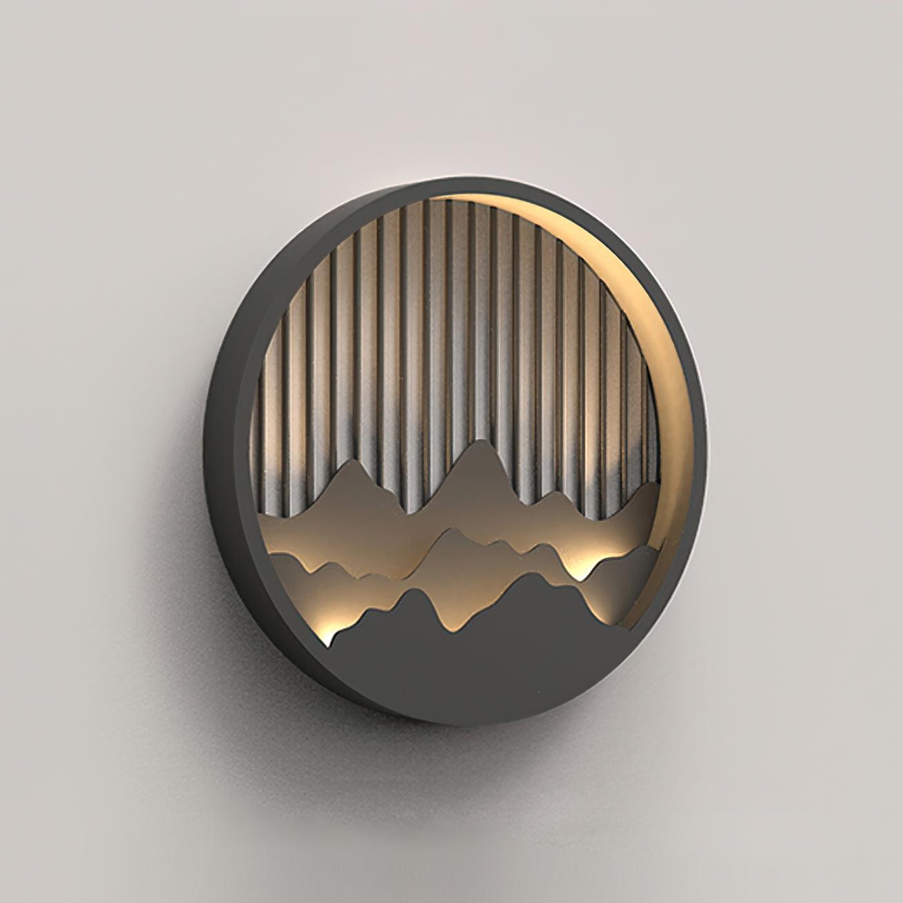Altura IP65 Waterproof Mountain Silhouette Outdoor Wall Lamp for Villa