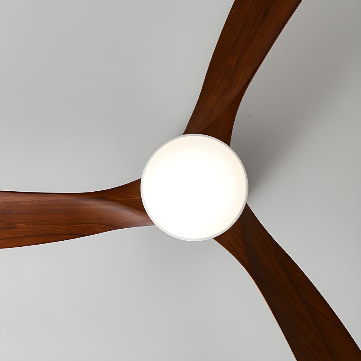 Kaze Solid Wood Quiet DC Ceiling Fan Light for Bedroom & Living Room