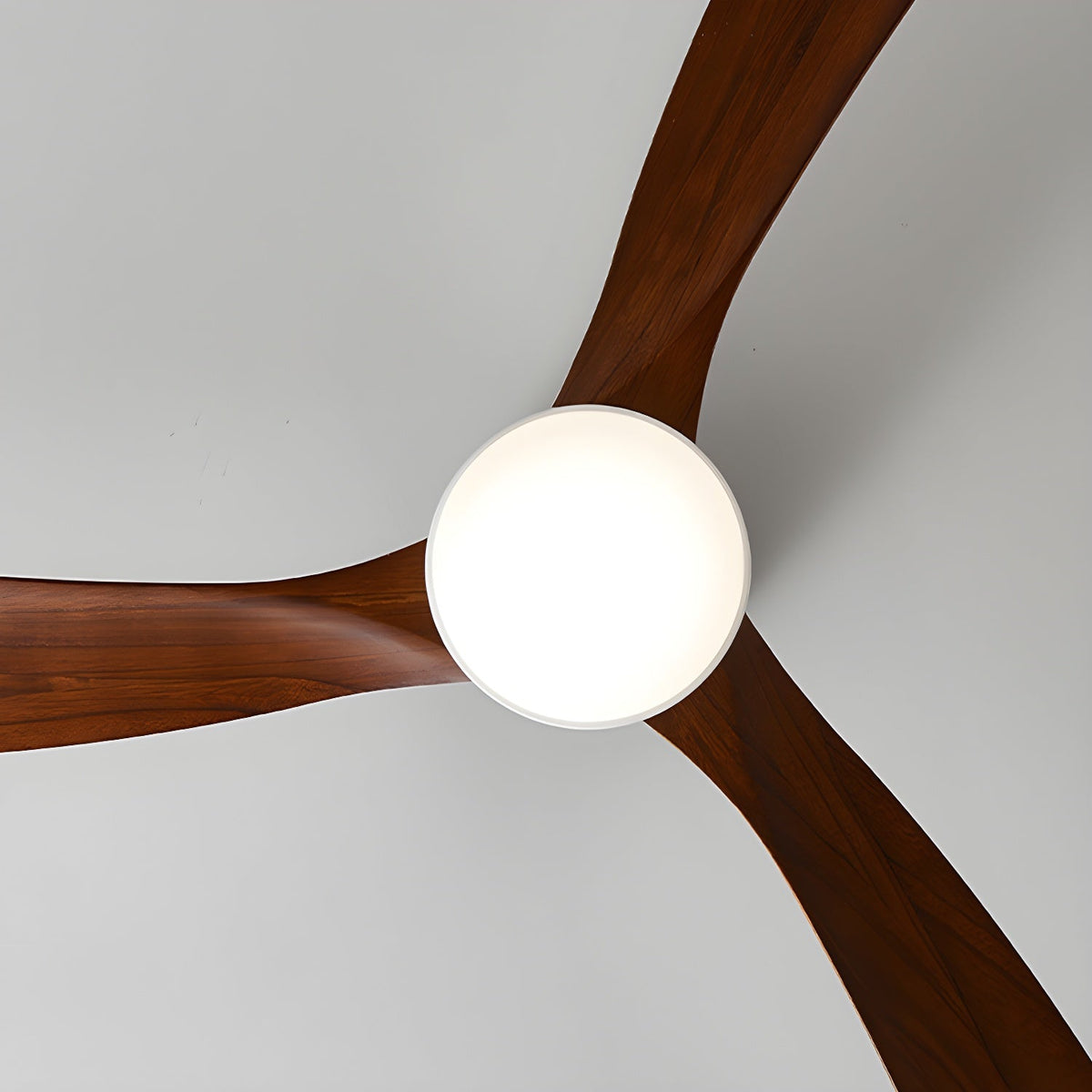 Kaze Solid Wood Quiet DC Ceiling Fan Light for Bedroom & Living Room