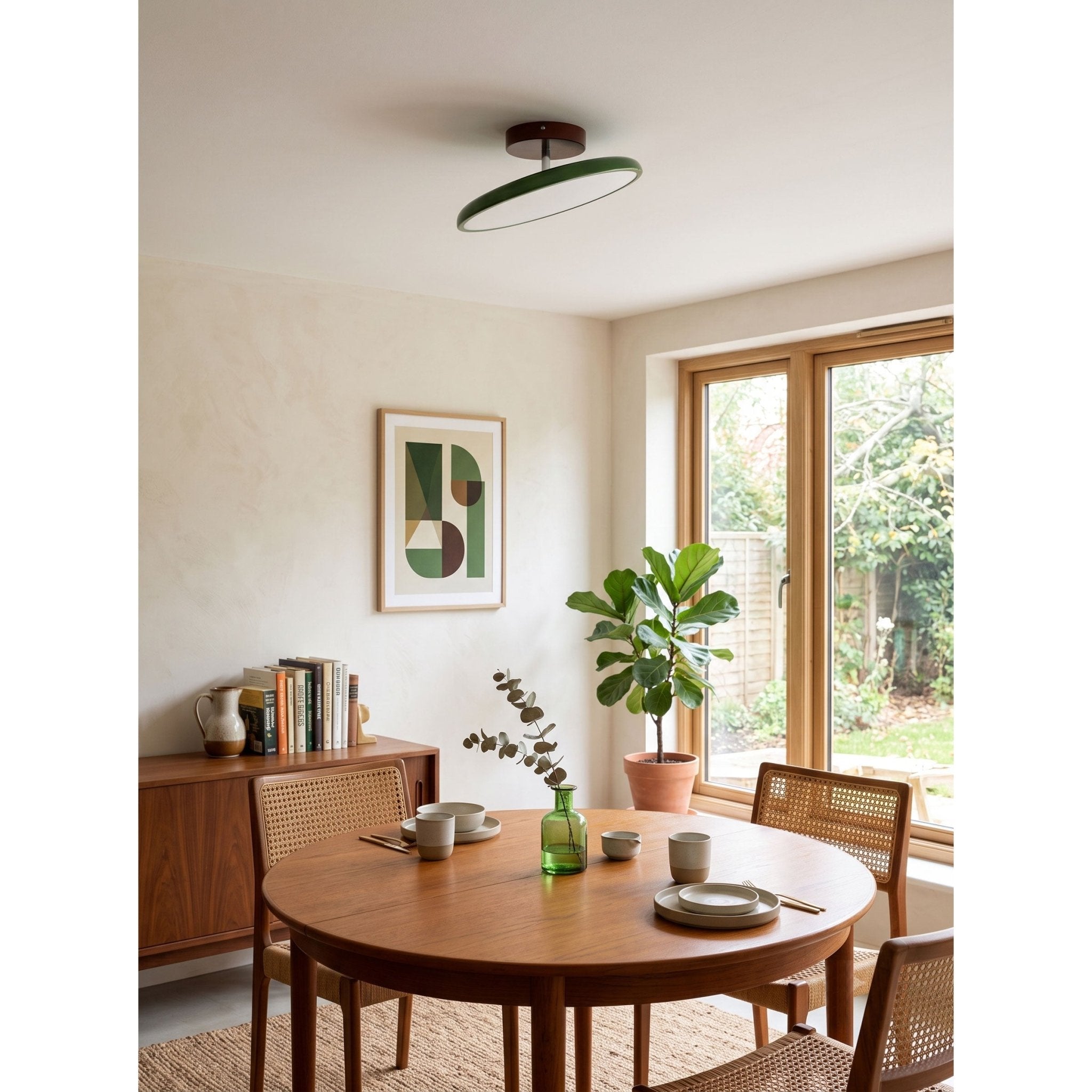 Pivot Adjustable Swing Arm Acrylic Ceiling Light for Sloped Ceilings