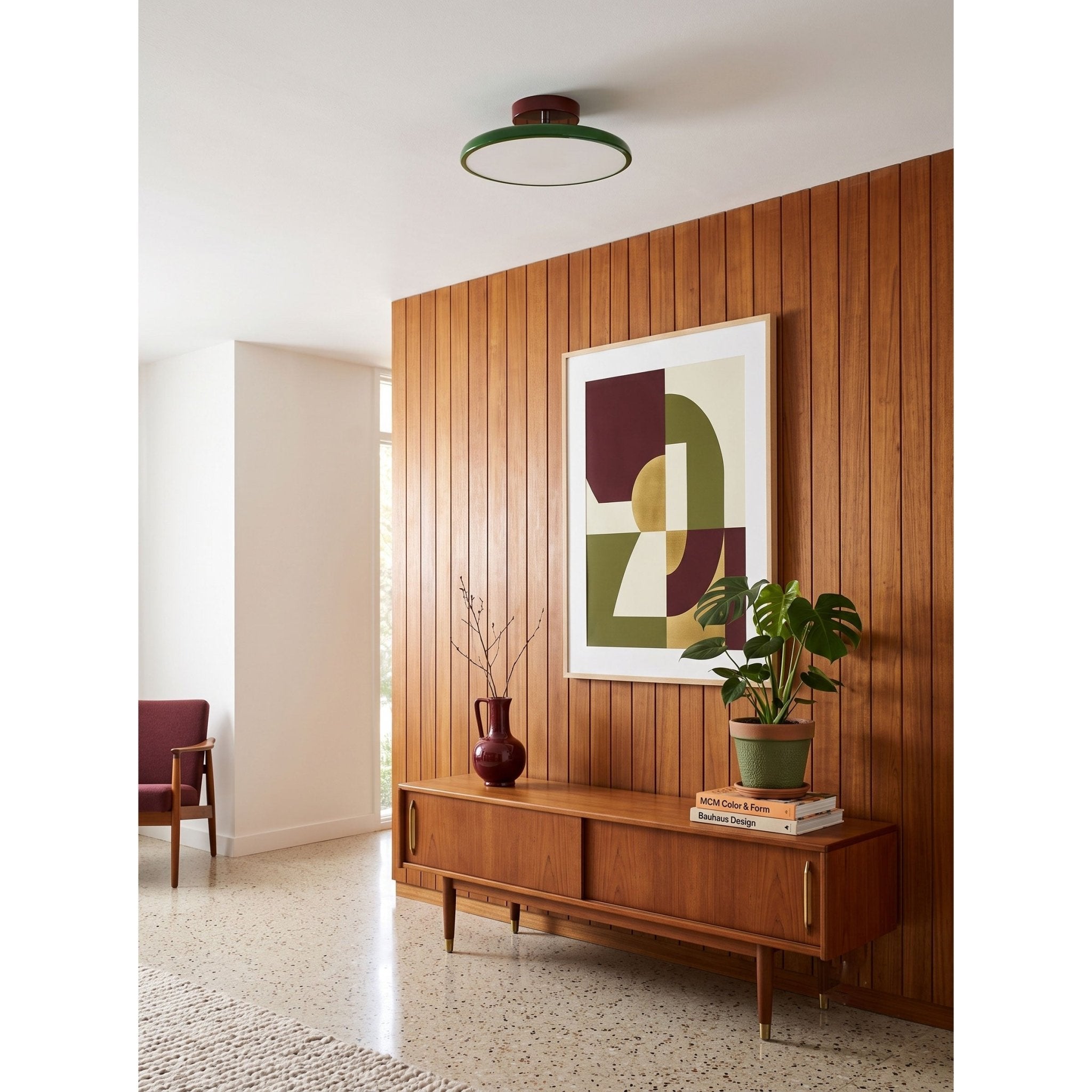 Pivot Adjustable Swing Arm Acrylic Ceiling Light for Sloped Ceilings