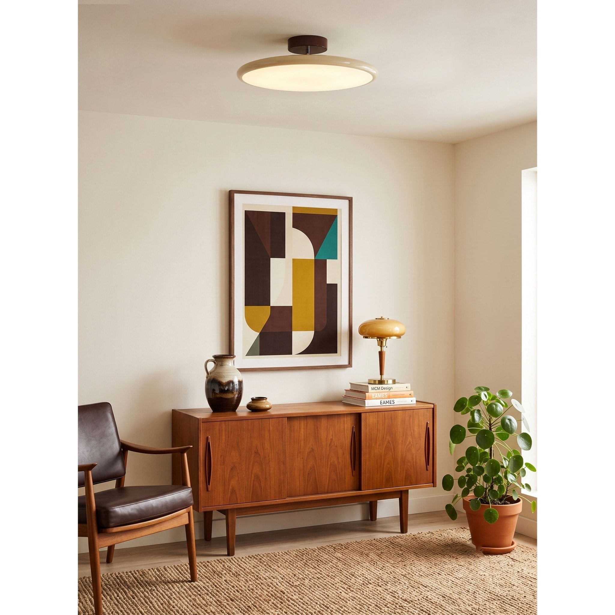 Pivot Adjustable Swing Arm Acrylic Ceiling Light for Sloped Ceilings