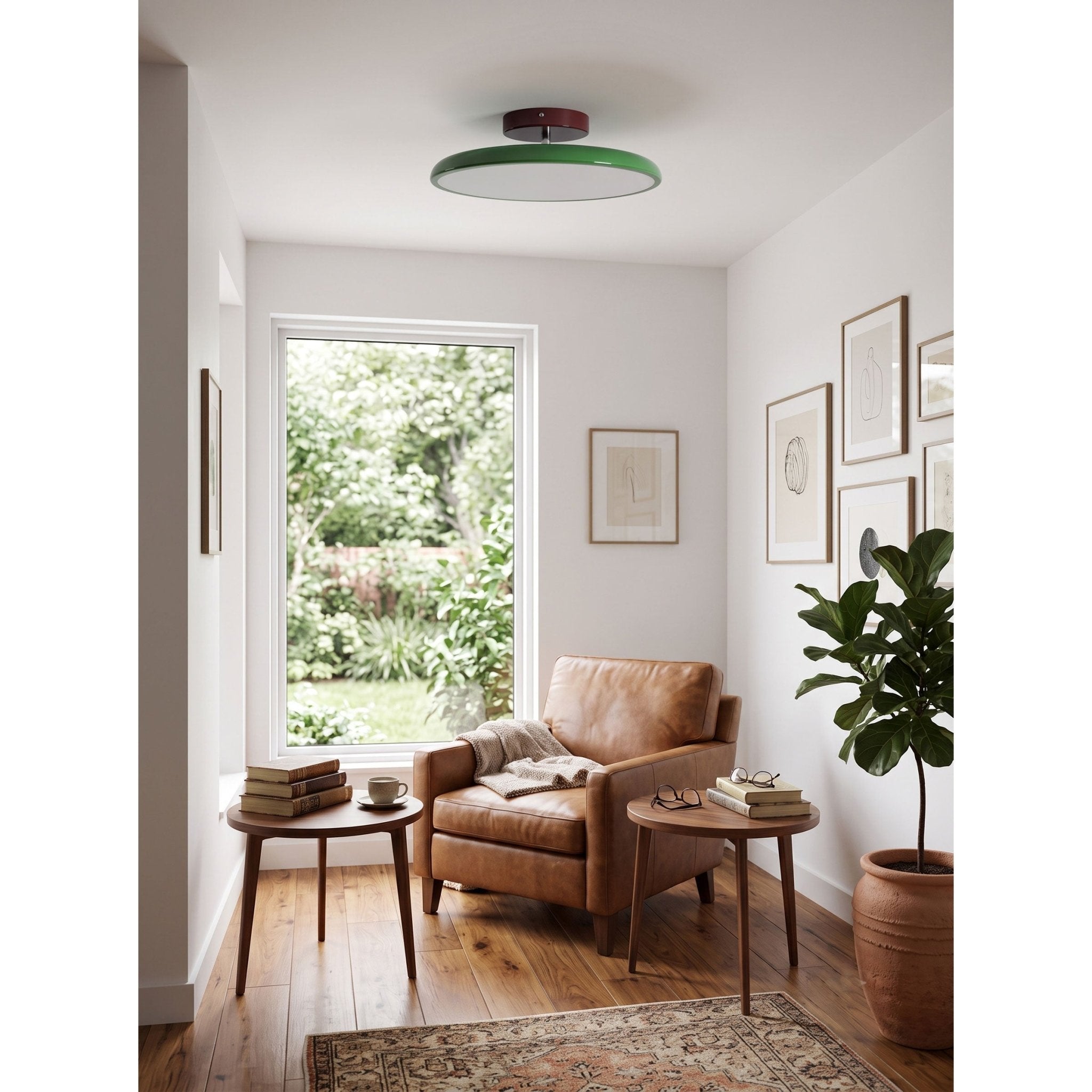 Pivot Adjustable Swing Arm Acrylic Ceiling Light for Sloped Ceilings