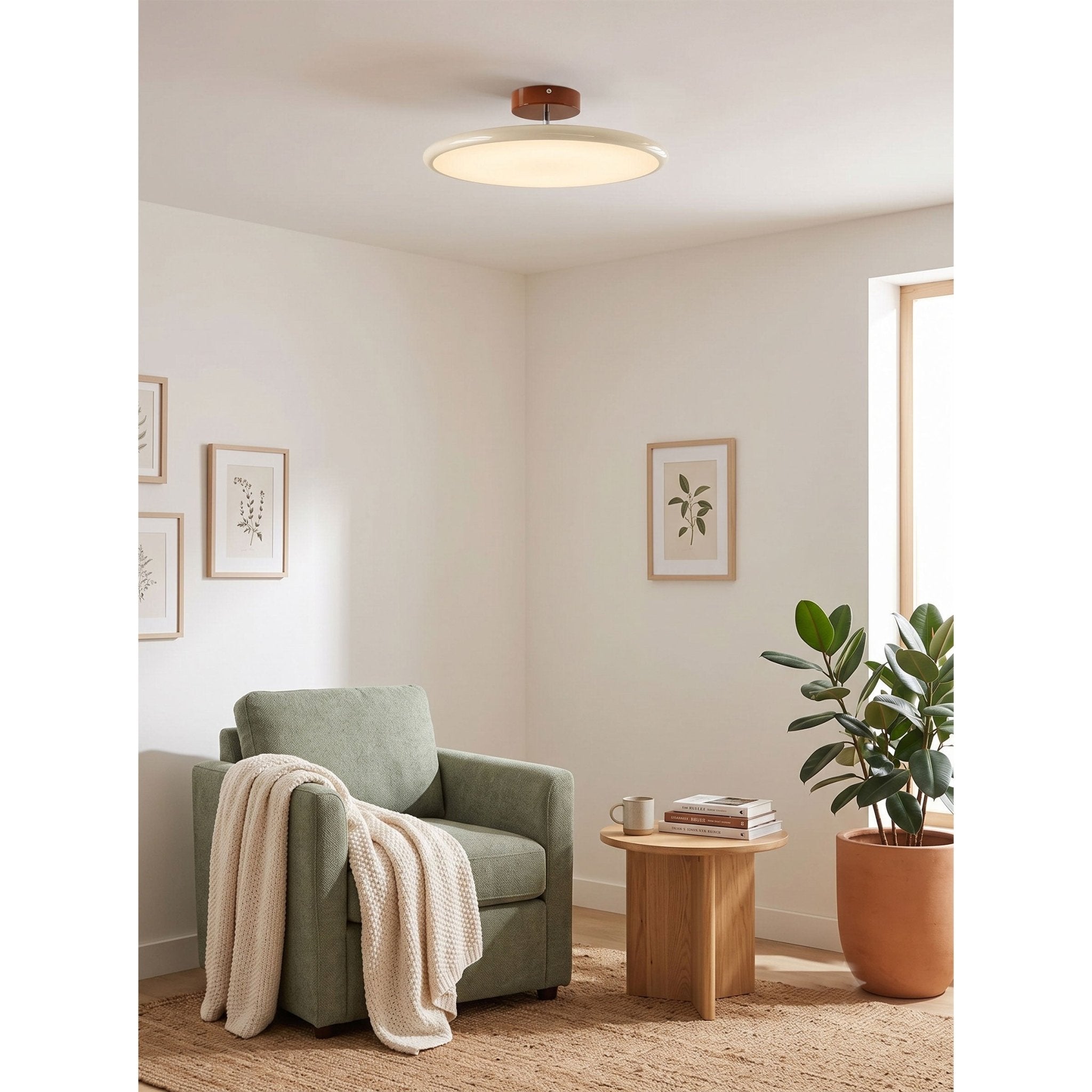 Pivot Adjustable Swing Arm Acrylic Ceiling Light for Sloped Ceilings