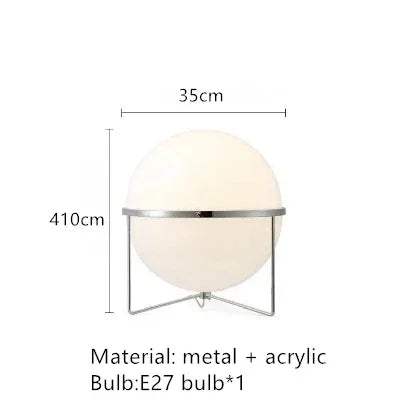 Sfera Chrome Acrylic Ball Floor Lamp for Living Room & Bedroom