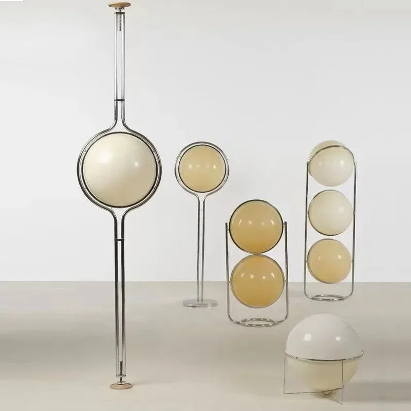 Sfera Chrome Acrylic Ball Floor Lamp for Living Room & Bedroom