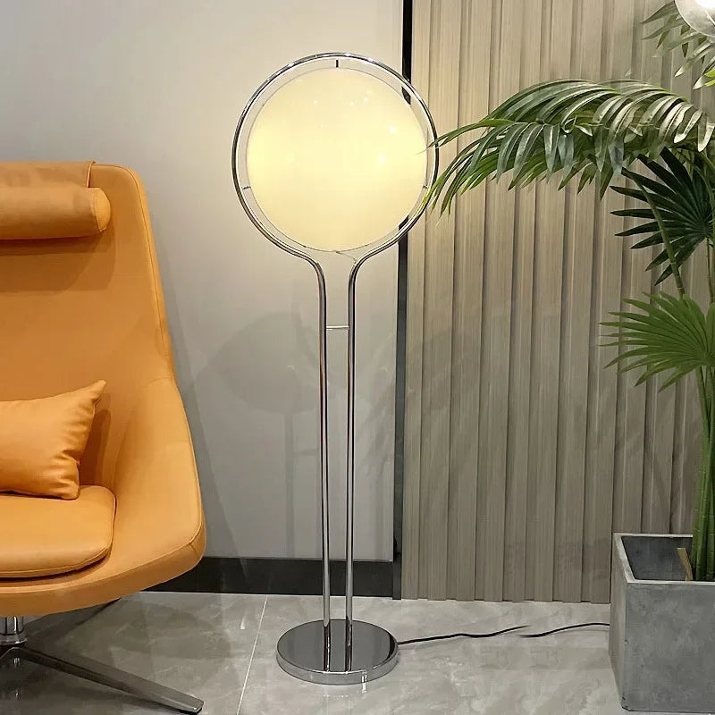 Sfera Chrome Acrylic Ball Floor Lamp for Living Room & Bedroom