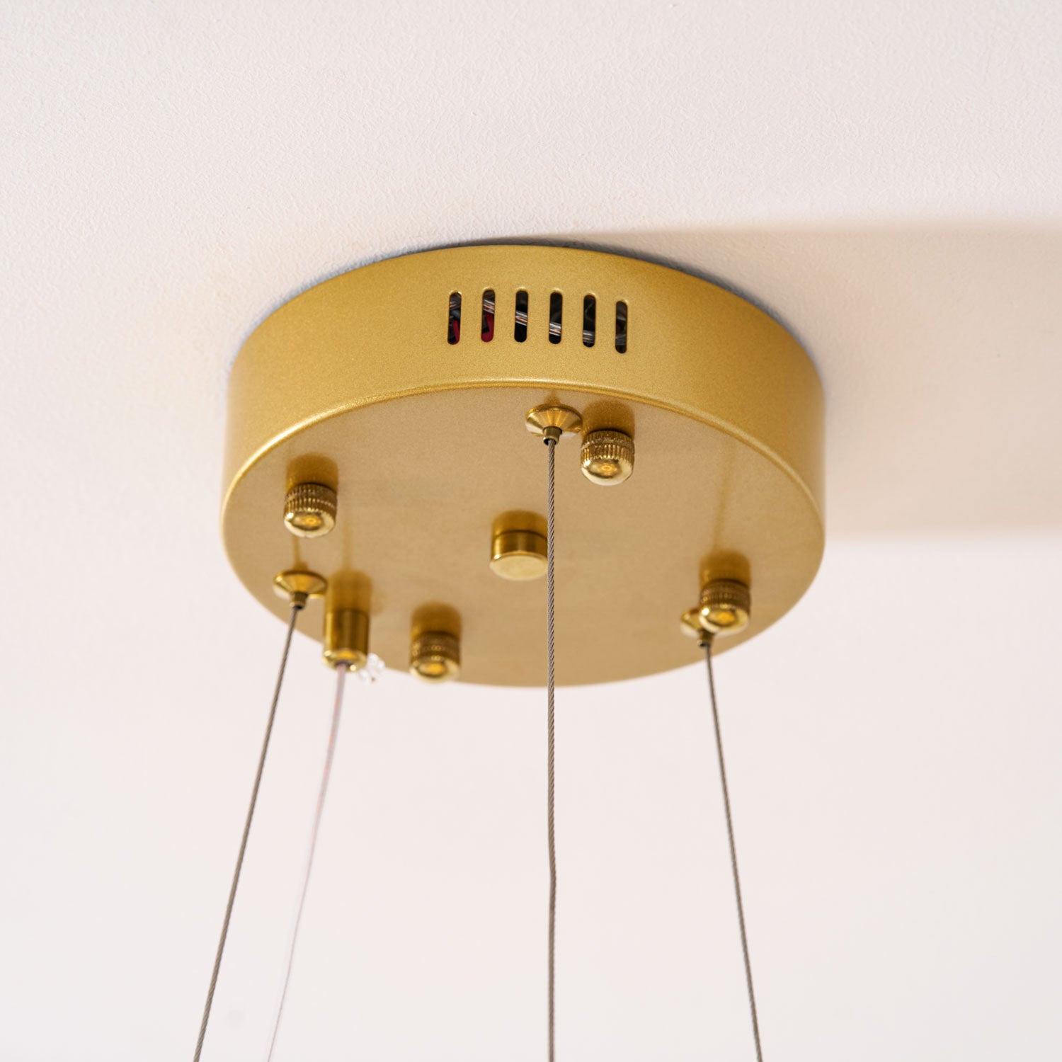 Folia Modern LED Gold Chandelier for Dining Room & Kitchen Island