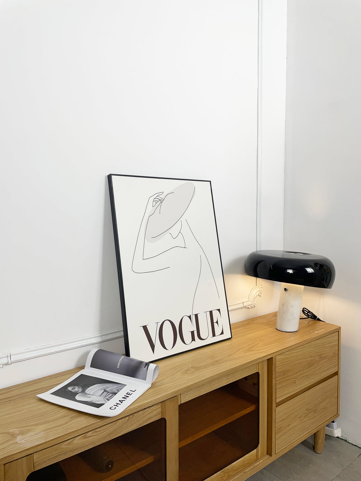 Marmo Italian Carrara Marble Table Lamp with Glazed Metal Reflector