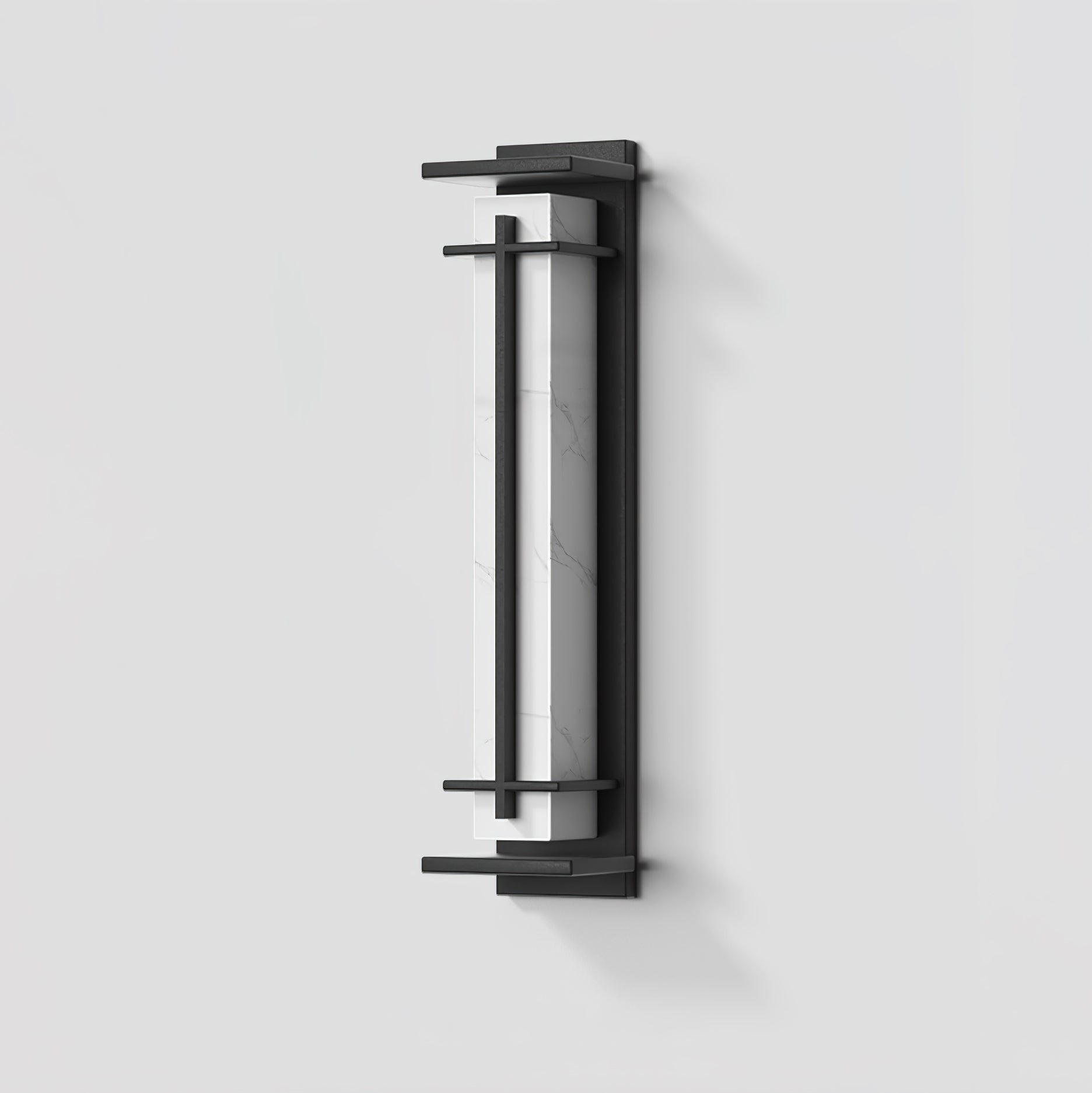 Monolith Square Alabaster Outdoor Wall Light IP65 for Villa and Garden