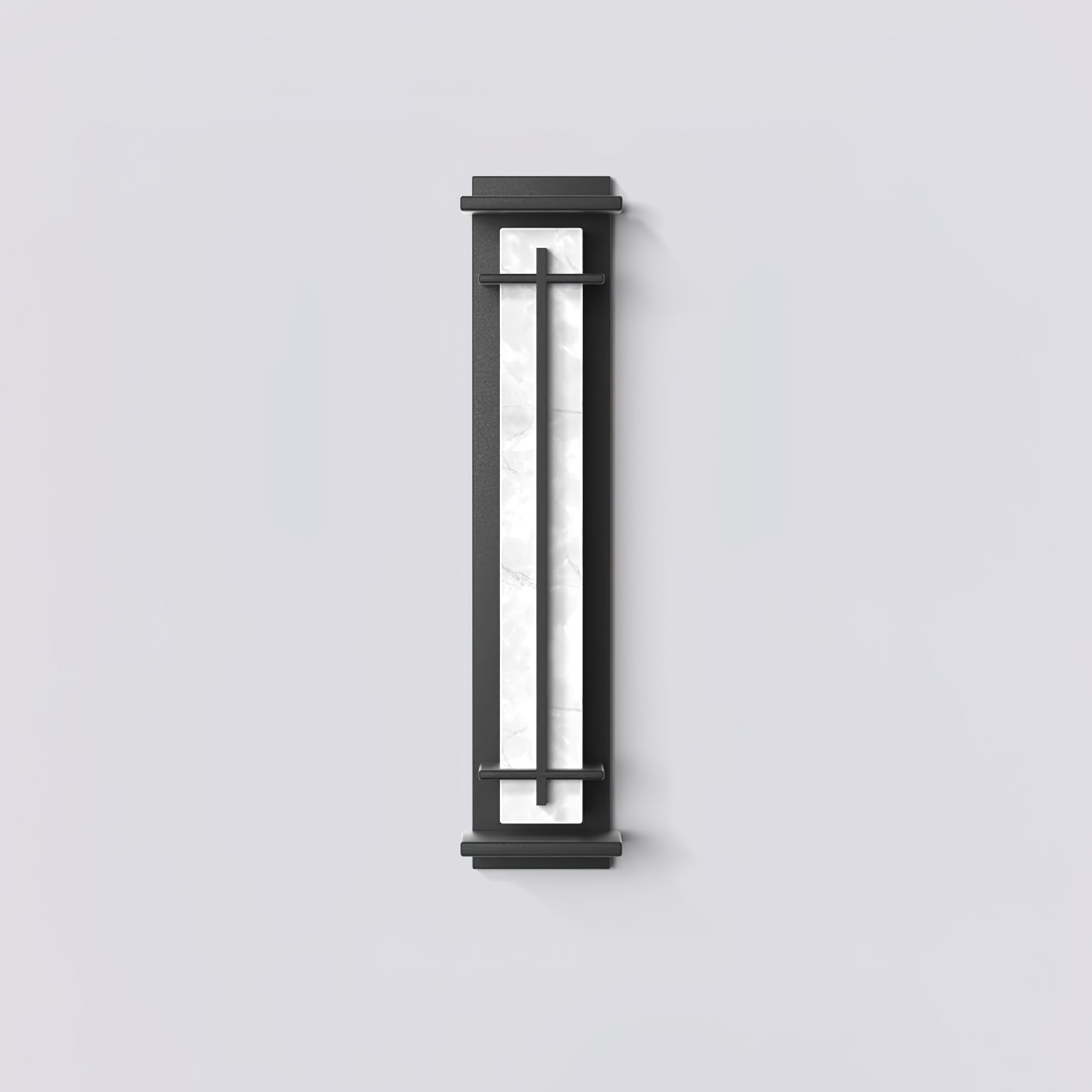 Monolith Square Alabaster Outdoor Wall Light IP65 for Villa and Garden