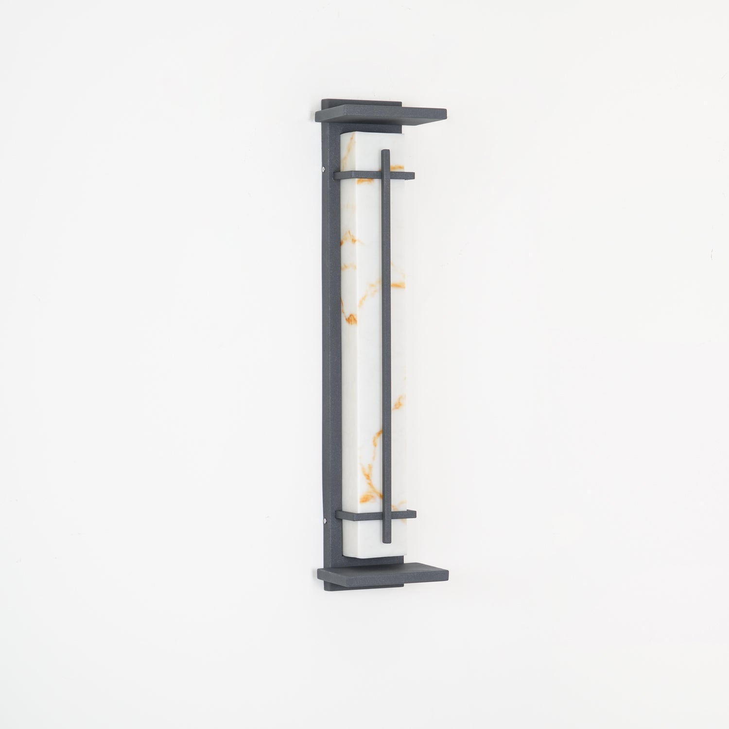 Monolith Square Alabaster Outdoor Wall Light IP65 for Villa and Garden