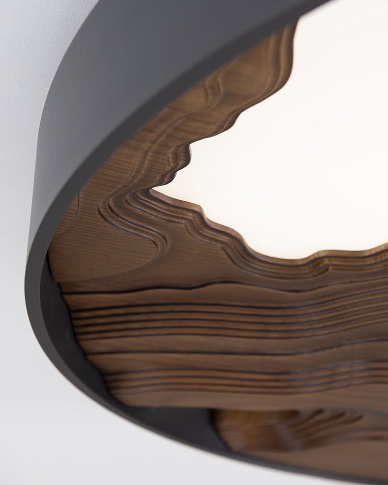 Terrain Modern Wood LED Wall Light for Living Room & Hallway