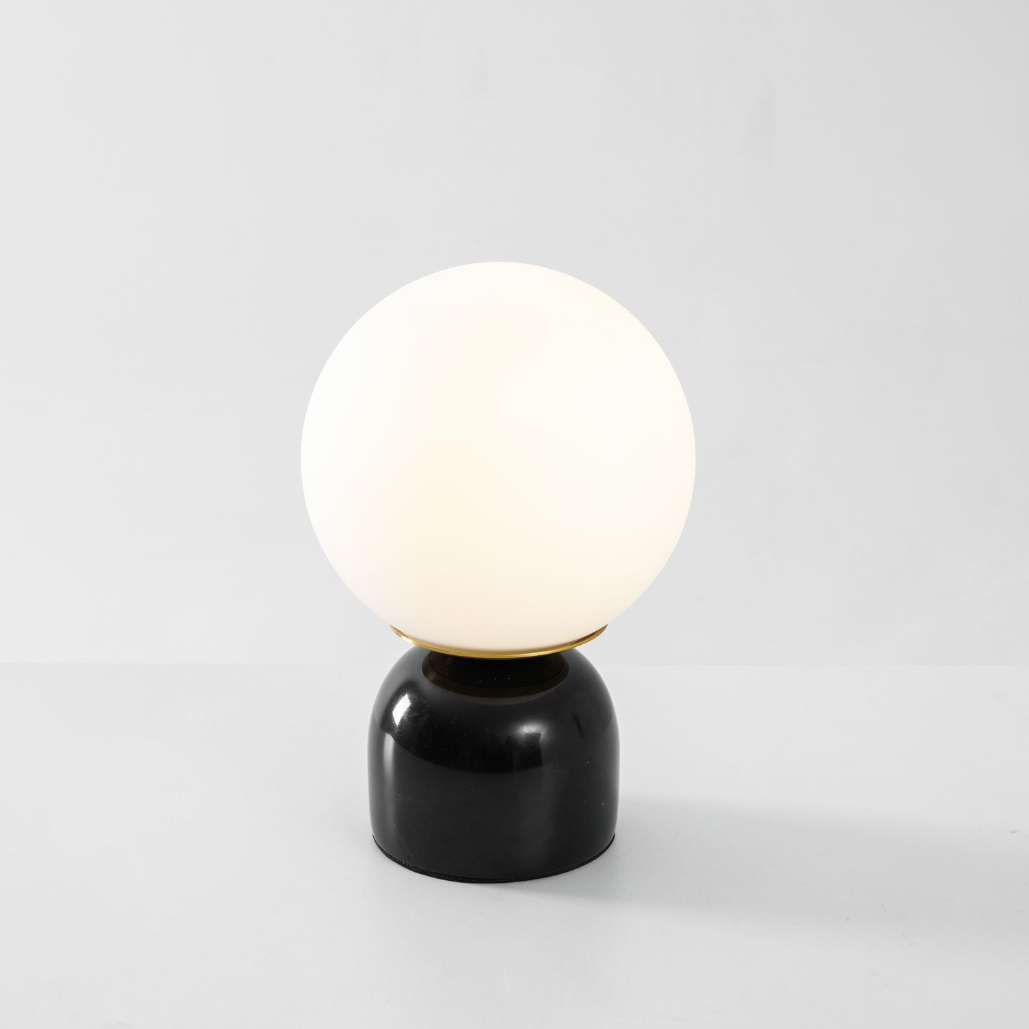 Marin Marble Base Glass Globe Table Lamp for Bedroom & Living Room