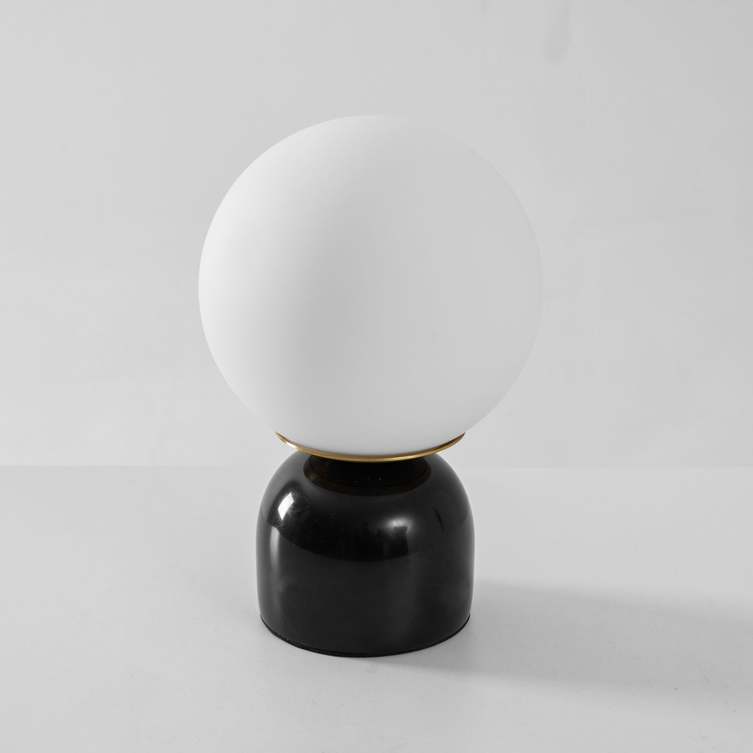 Marin Marble Base Glass Globe Table Lamp for Bedroom & Living Room