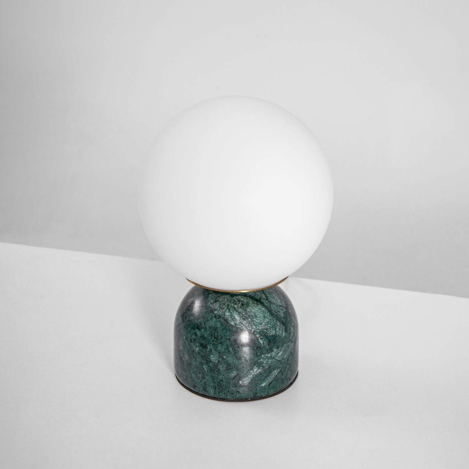 Marin Marble Base Glass Globe Table Lamp for Bedroom & Living Room