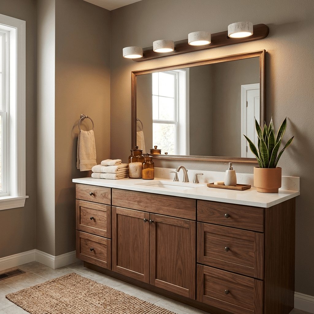 Ambra Natural Travertine Dimmable Wall Sconce for Bedroom & Hallway