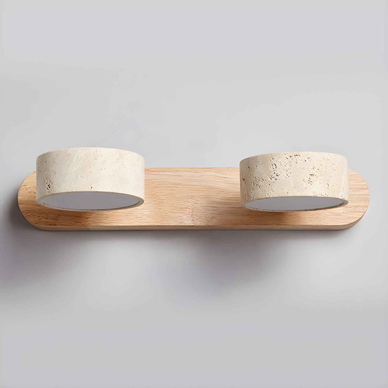 Ambra Natural Travertine Dimmable Wall Sconce for Bedroom & Hallway