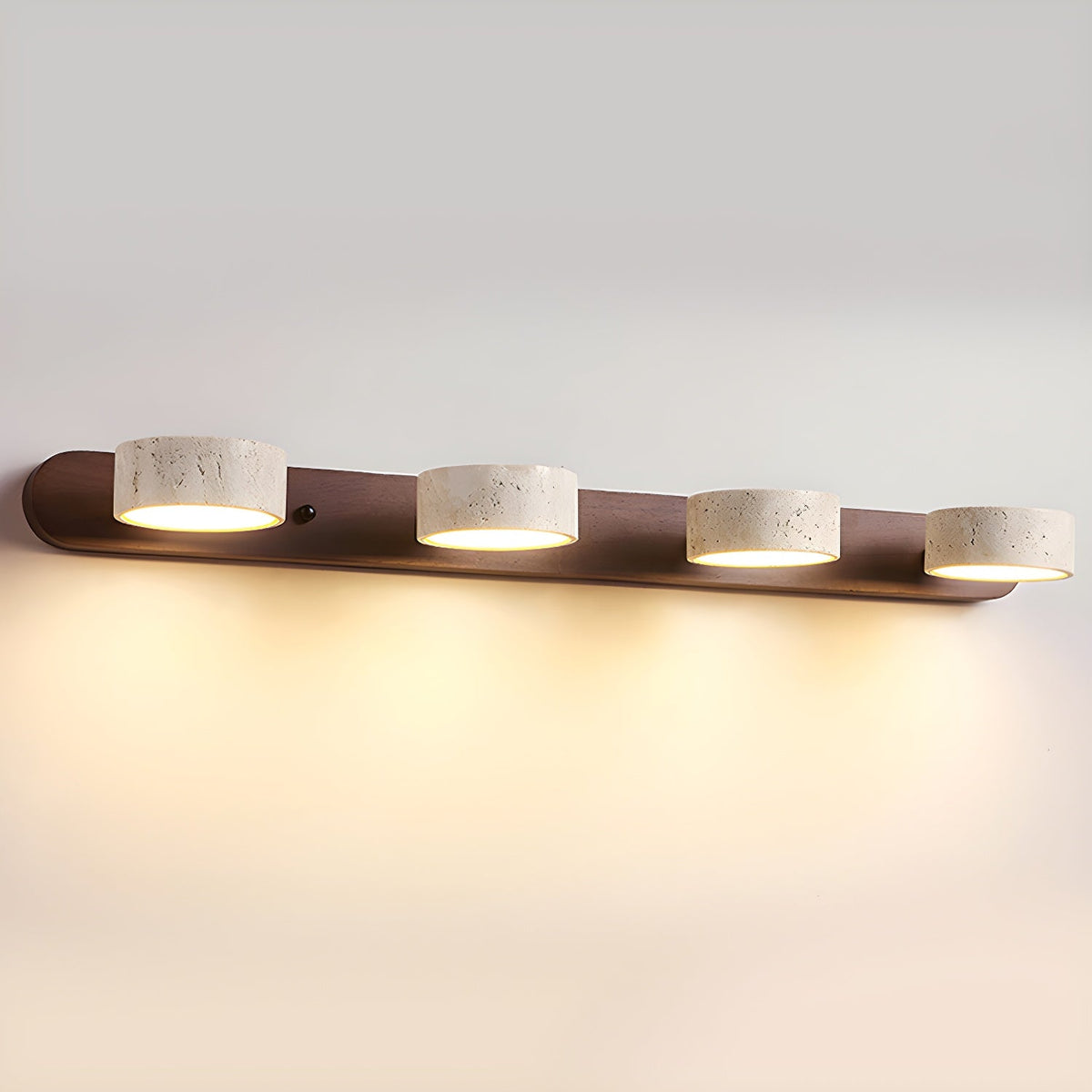 Ambra Natural Travertine Dimmable Wall Sconce for Bedroom & Hallway