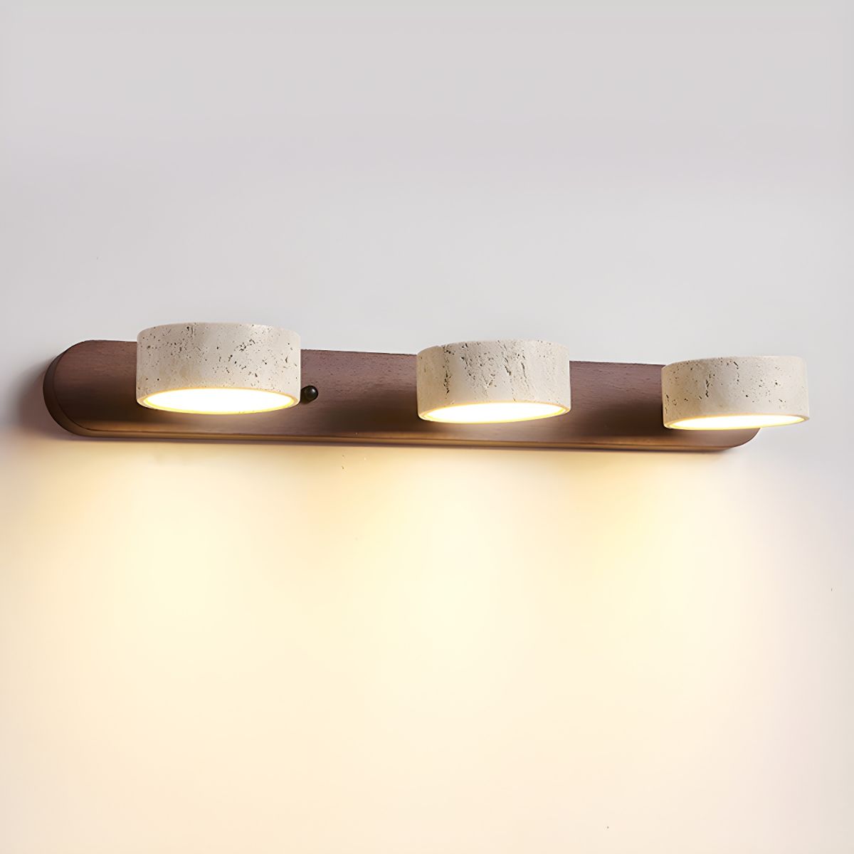 Ambra Natural Travertine Dimmable Wall Sconce for Bedroom & Hallway