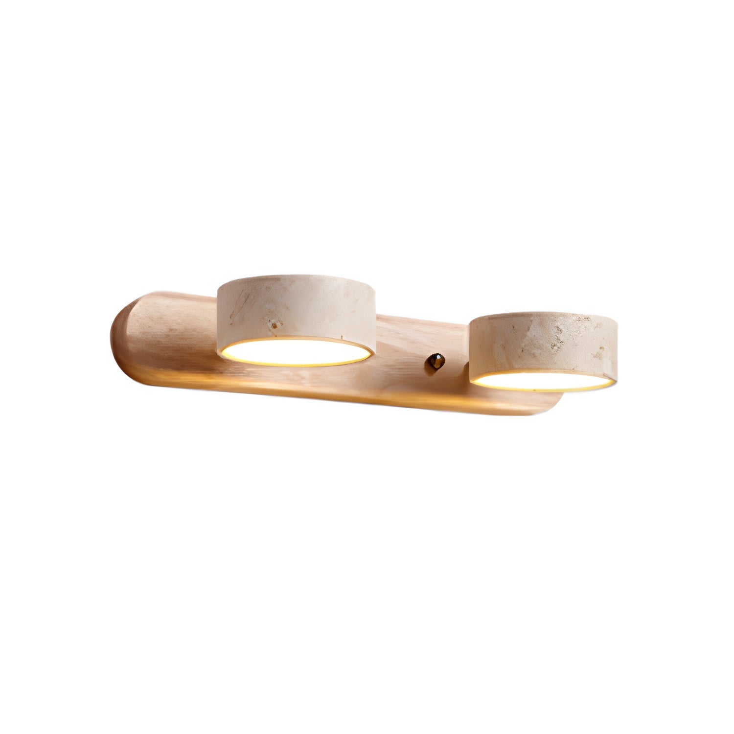 Ambra Natural Travertine Dimmable Wall Sconce for Bedroom & Hallway