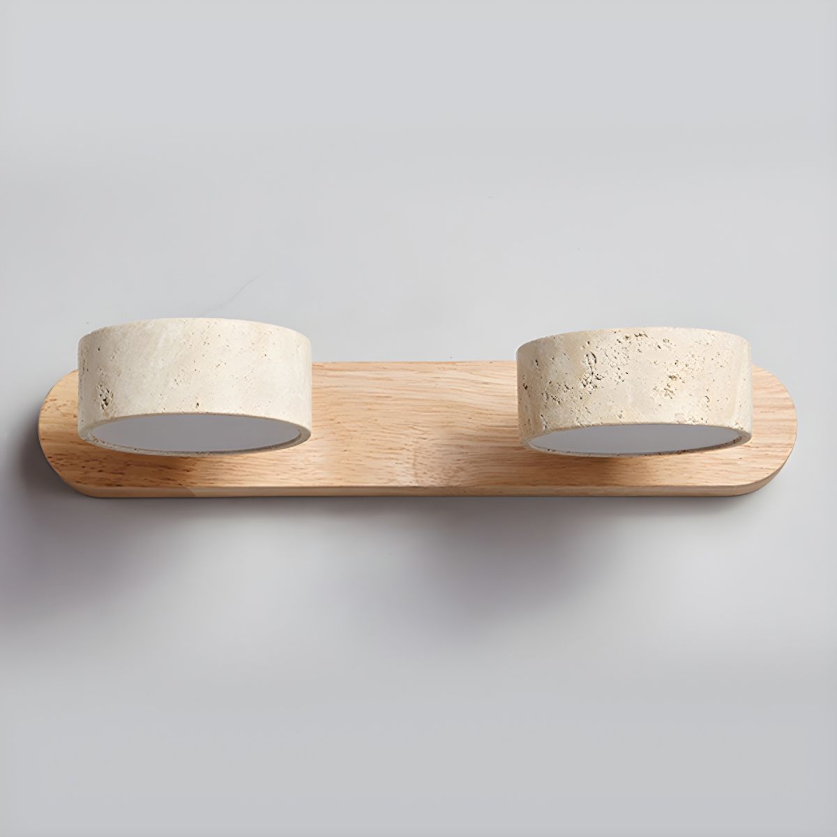 Ambra Natural Travertine Dimmable Wall Sconce for Bedroom & Hallway