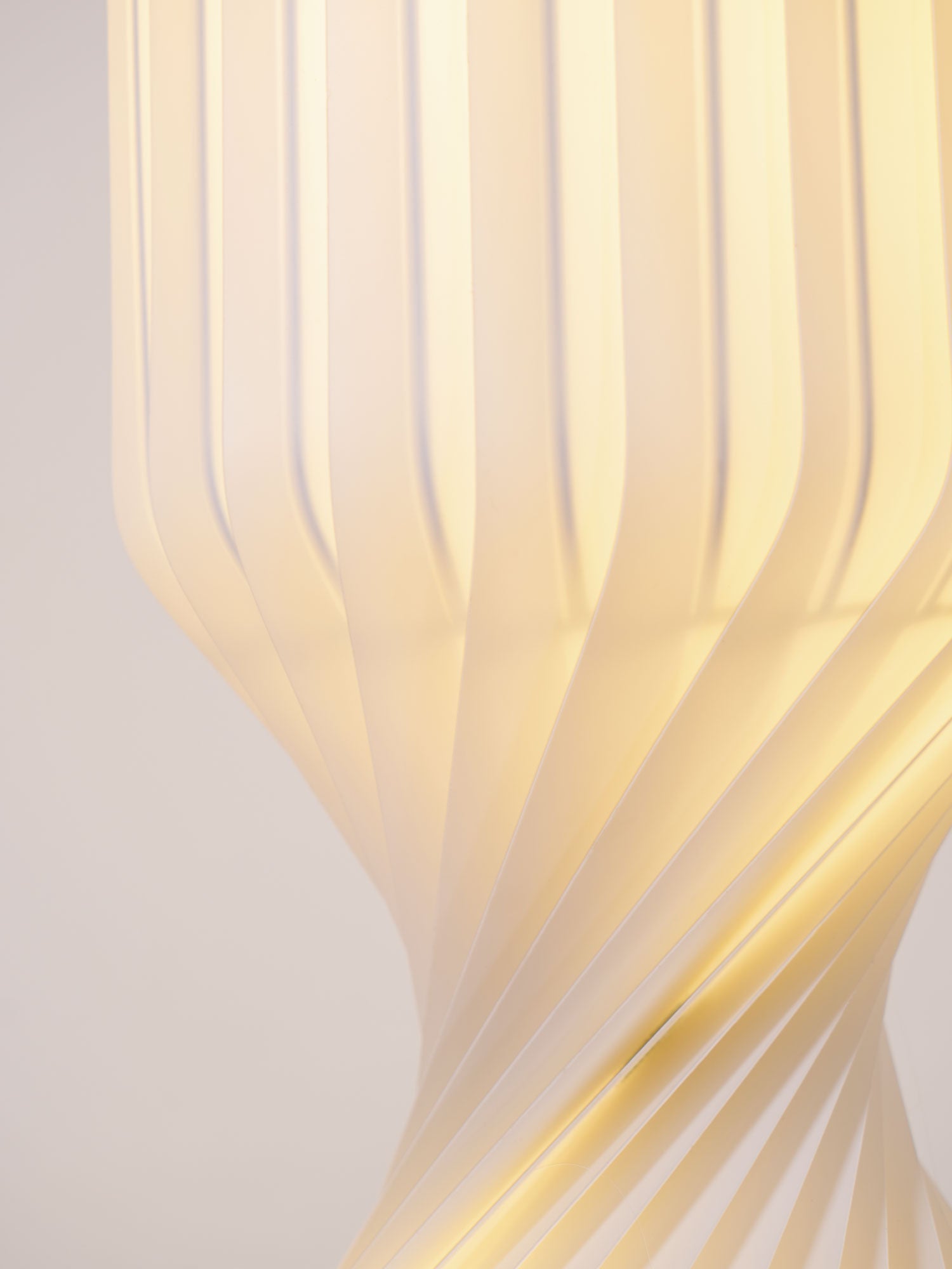Spira Sculptural Twisted Paper Floor Lamp for Living Room and Bedroom