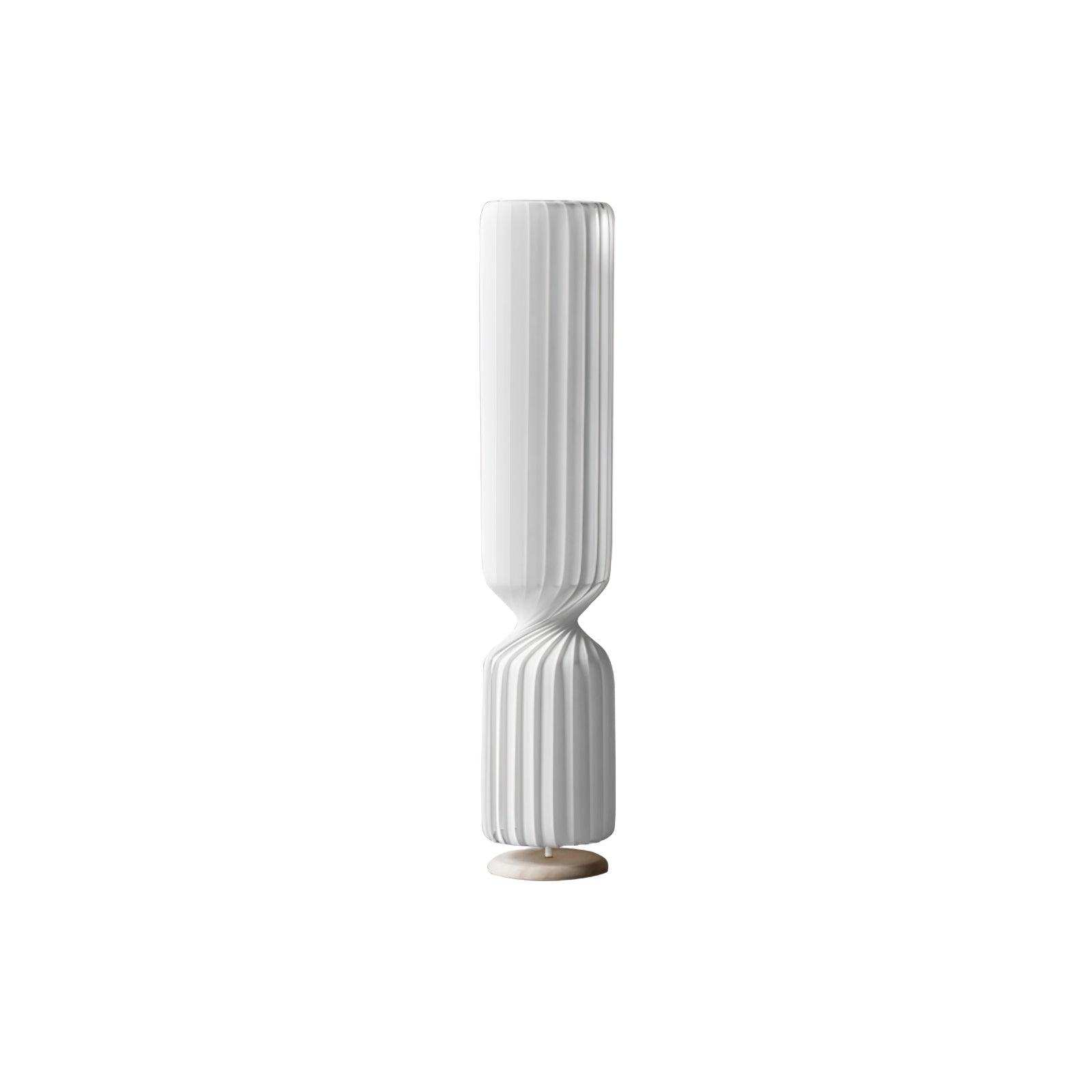 Spira Sculptural Twisted Paper Floor Lamp for Living Room and Bedroom