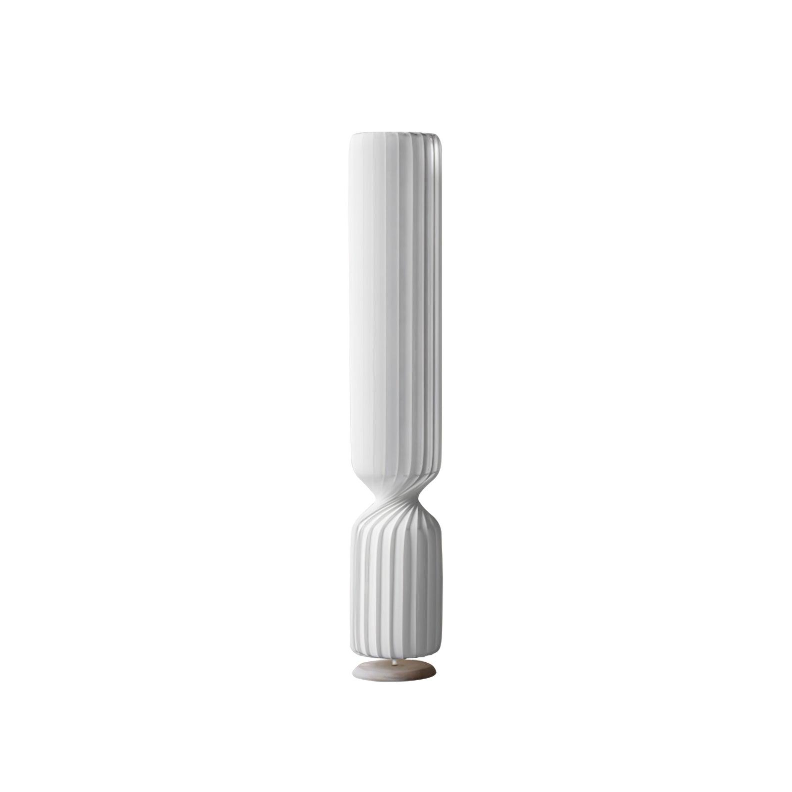 Spira Sculptural Twisted Paper Floor Lamp for Living Room and Bedroom