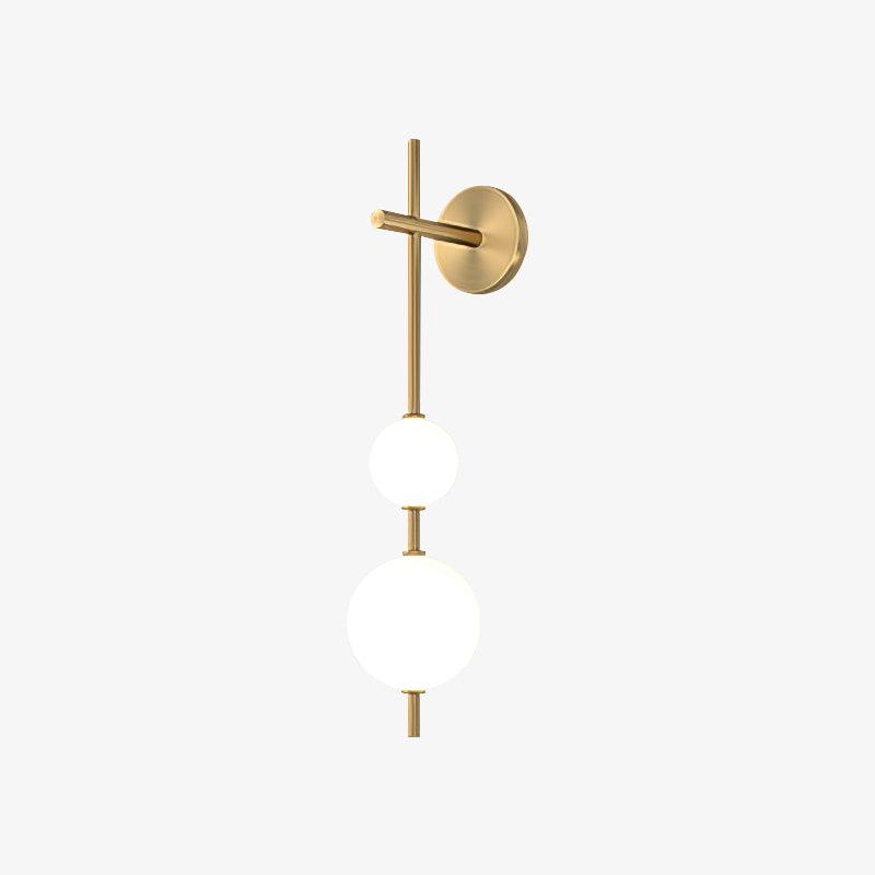 Perla Vertical Glass Globe Wall Sconce for Bathroom & Hallway