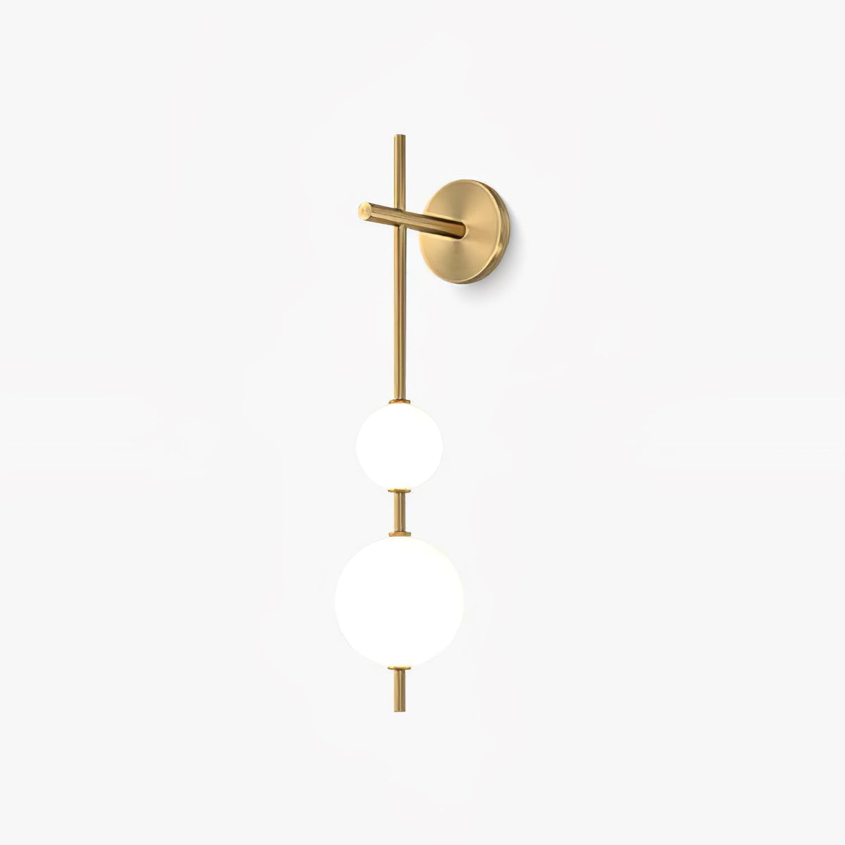 Perla Vertical Glass Globe Wall Sconce for Bathroom & Hallway