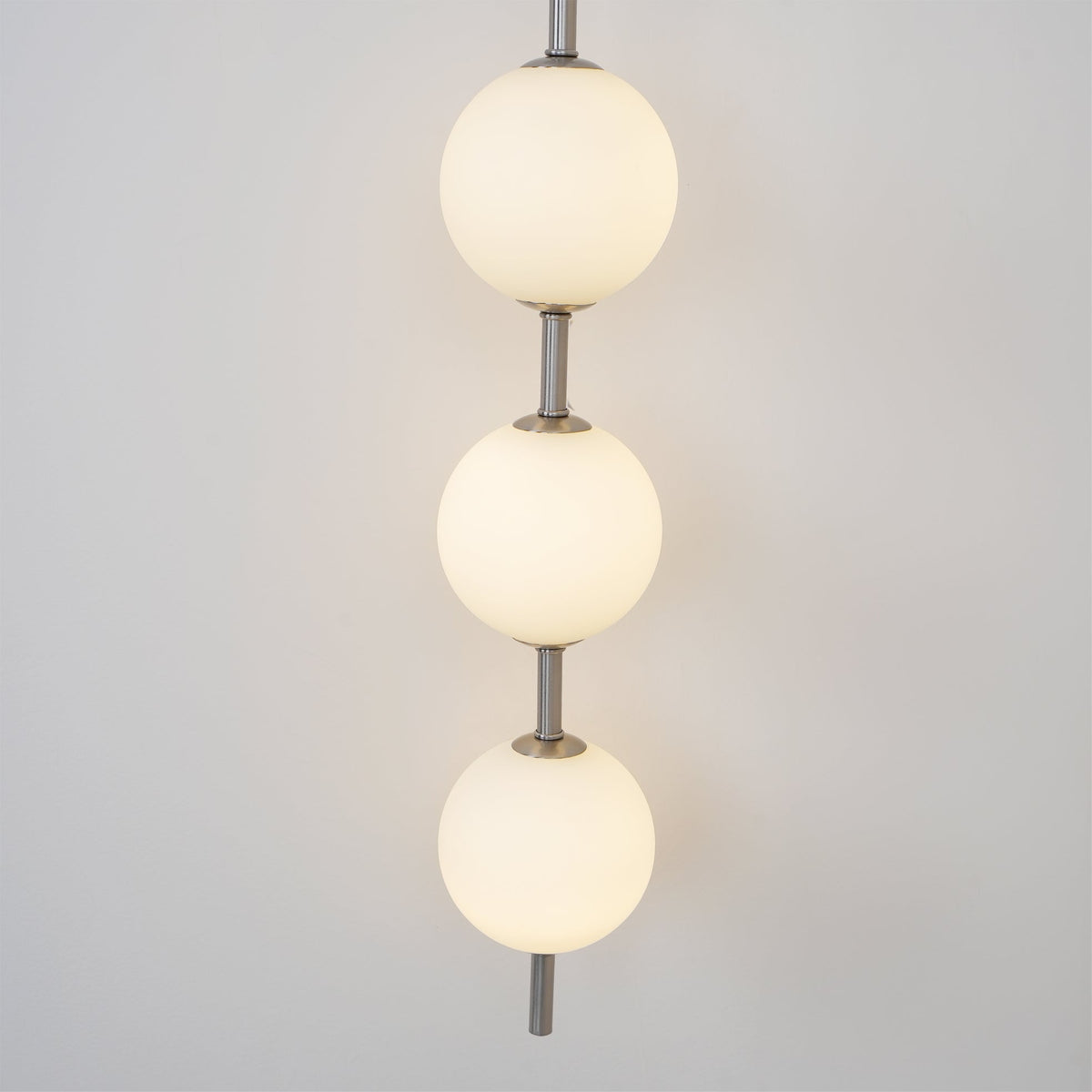Perla Vertical Glass Globe Wall Sconce for Bathroom & Hallway
