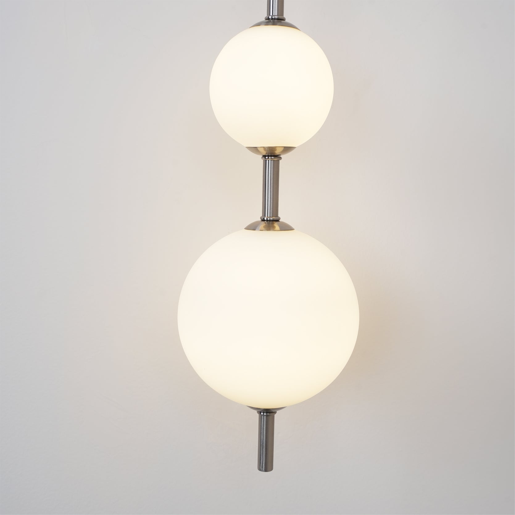 Perla Vertical Glass Globe Wall Sconce for Bathroom & Hallway