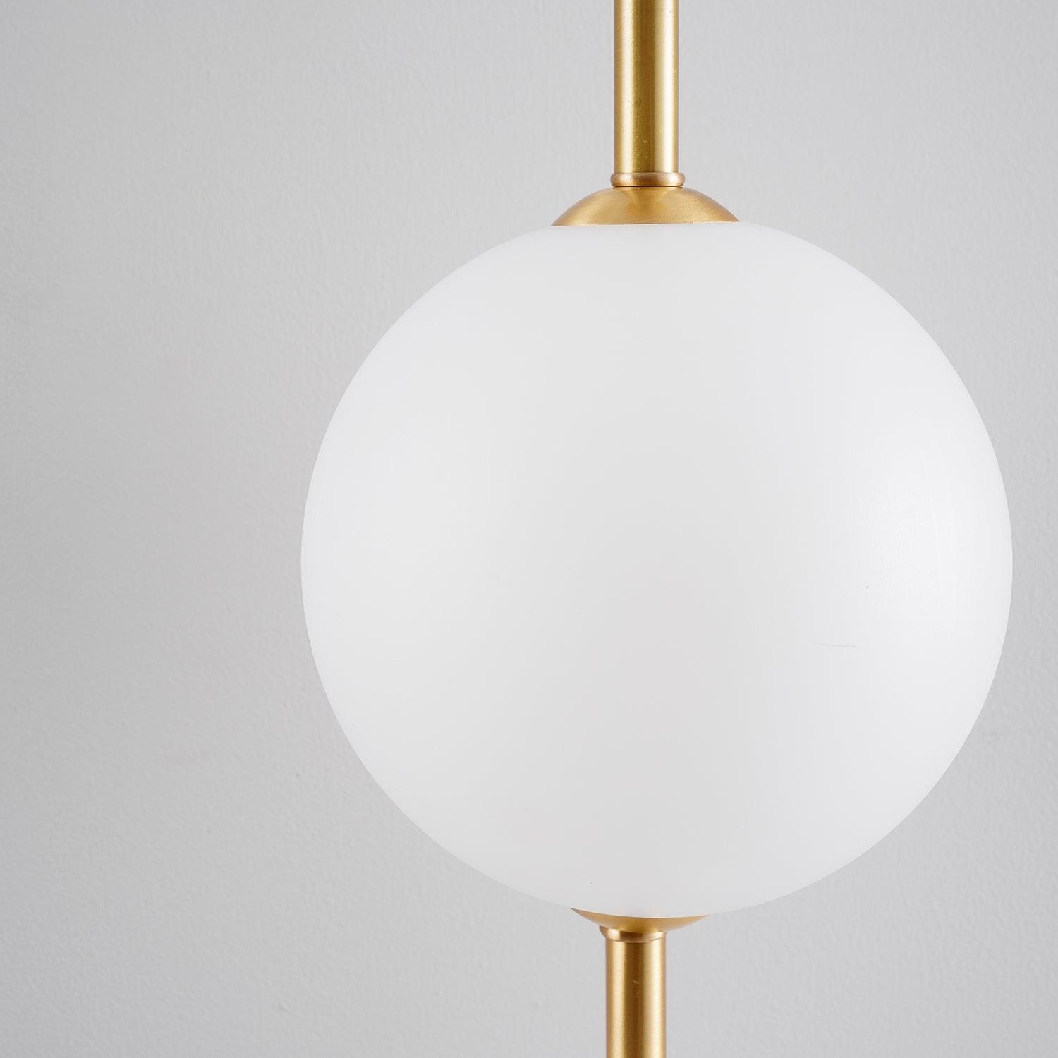 Perla Vertical Glass Globe Wall Sconce for Bathroom & Hallway