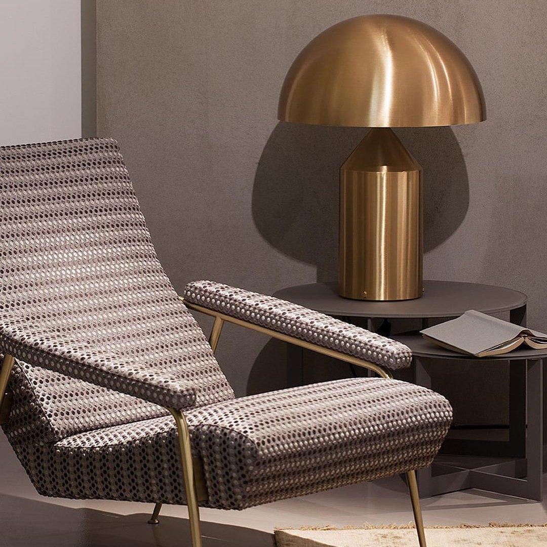 Solido Sculptural Geometric Metal Table Lamp for Bedroom Living Room