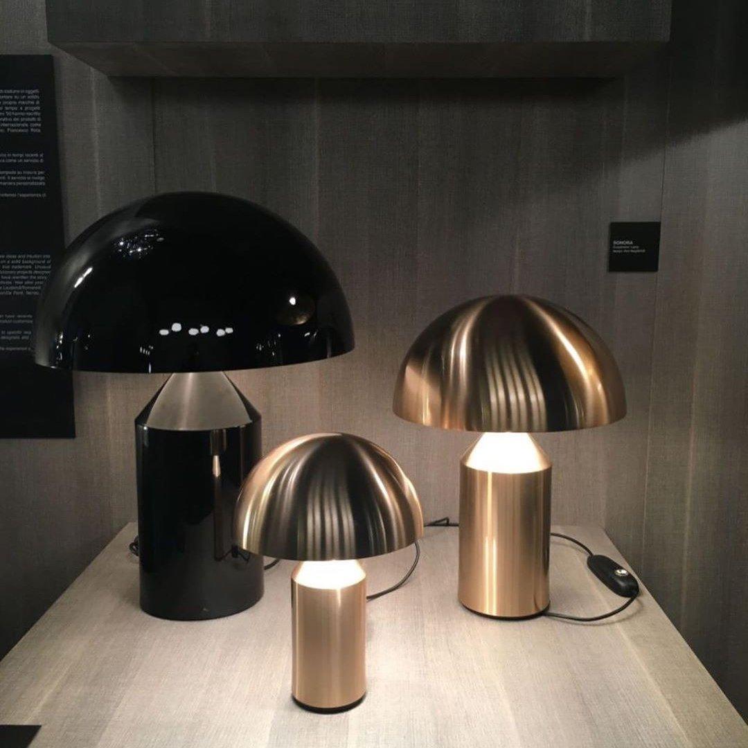 Solido Sculptural Geometric Metal Table Lamp for Bedroom Living Room