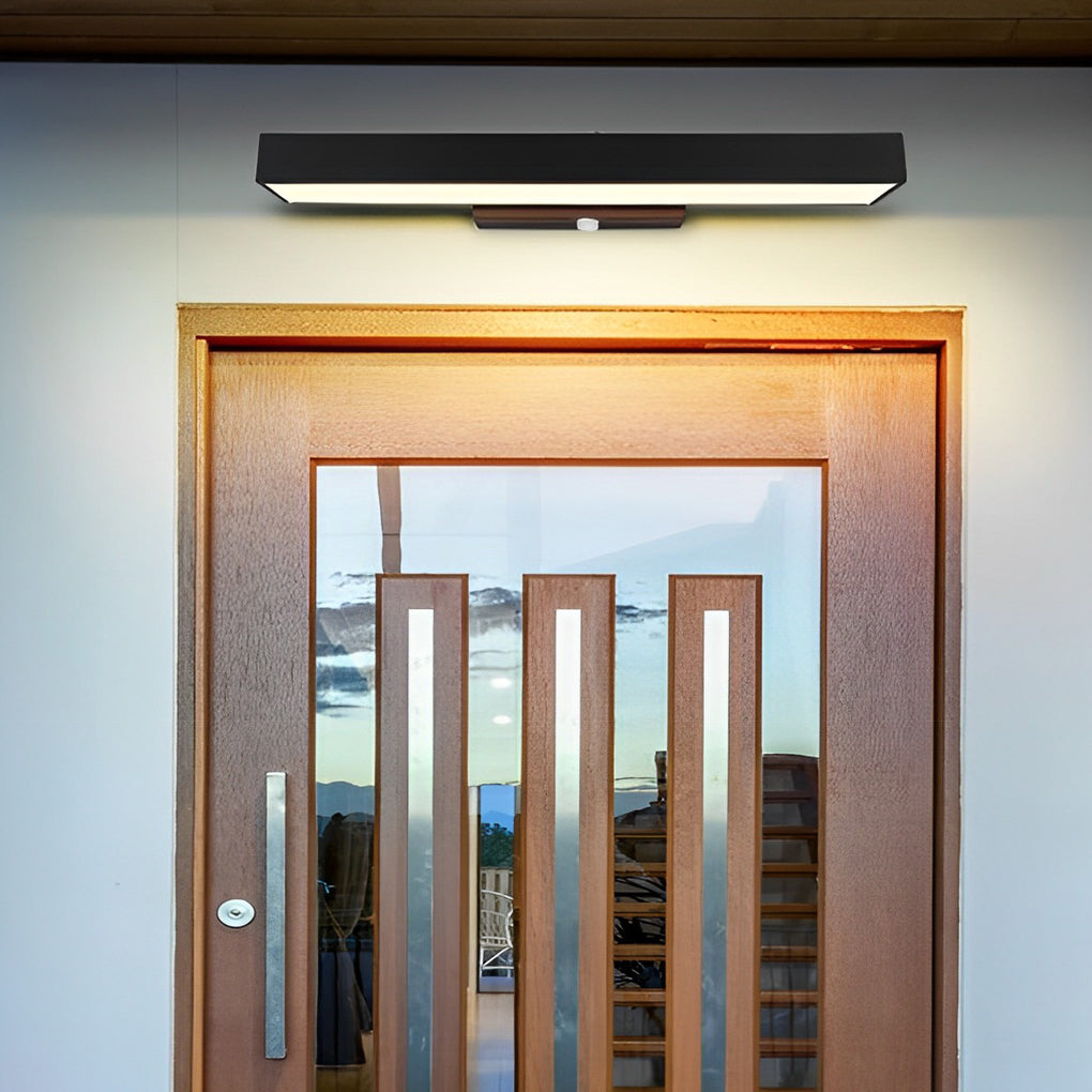 Vector Linear IP65 Outdoor Wall Light with Motion Sensor for Corridors