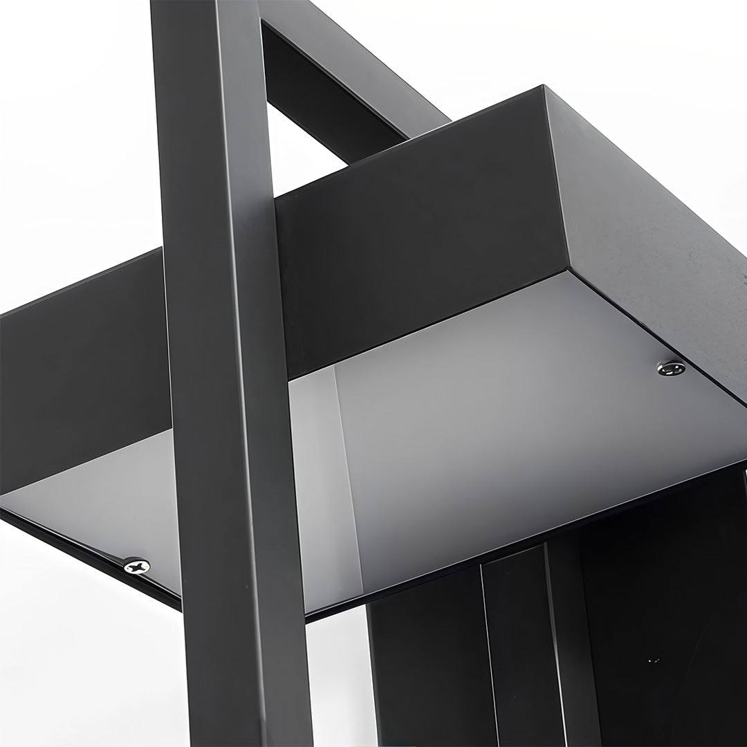 Nero Minimalist Black Rectangular Outdoor Wall Sconce IP65 for Gardens