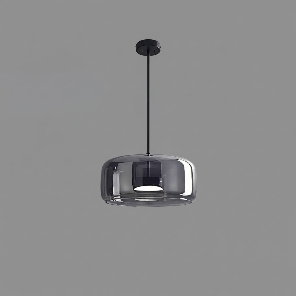 Fumo Hand-Blown Smoked Glass Pendant for Kitchen Island & Dining Room