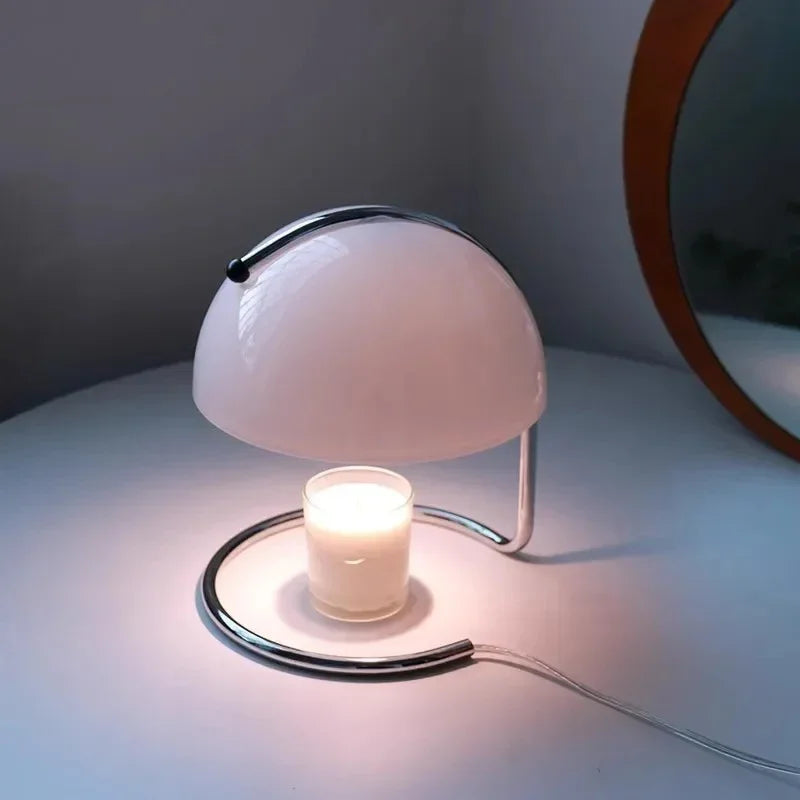 Ember Bauhaus Glass Globe Candle Warmer Lamp for Living Room