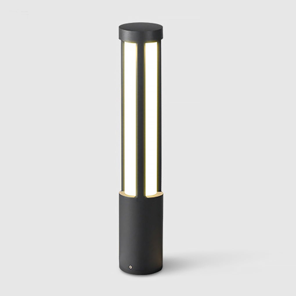Stele Cylindrical LED Bollard Landscape Path Light for Garden Walkways