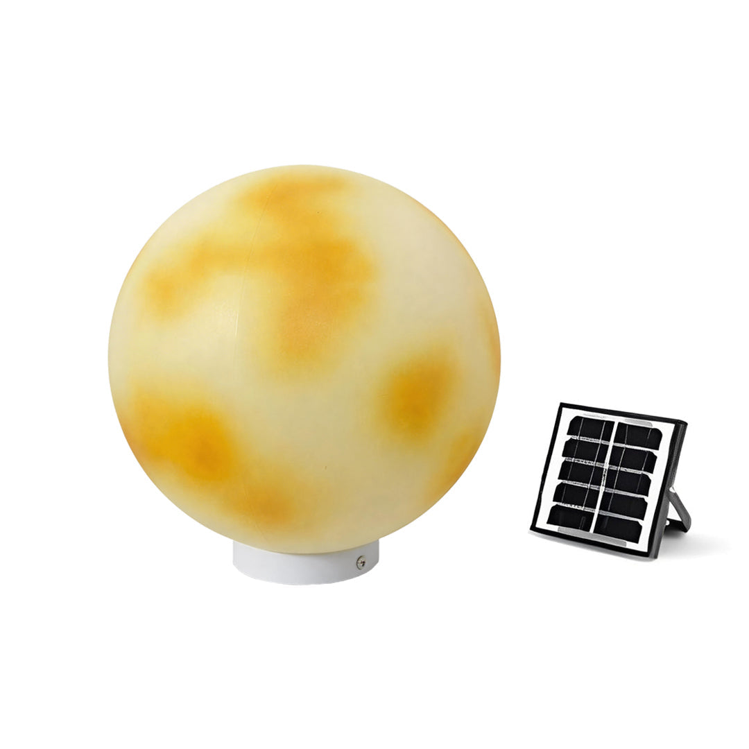 Selene Moon Sphere Solar Pillar Light for Gateposts and Garden Walls