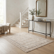Vecchia Vintage Printed High Pile Area Rug for Living Room and Bedroom