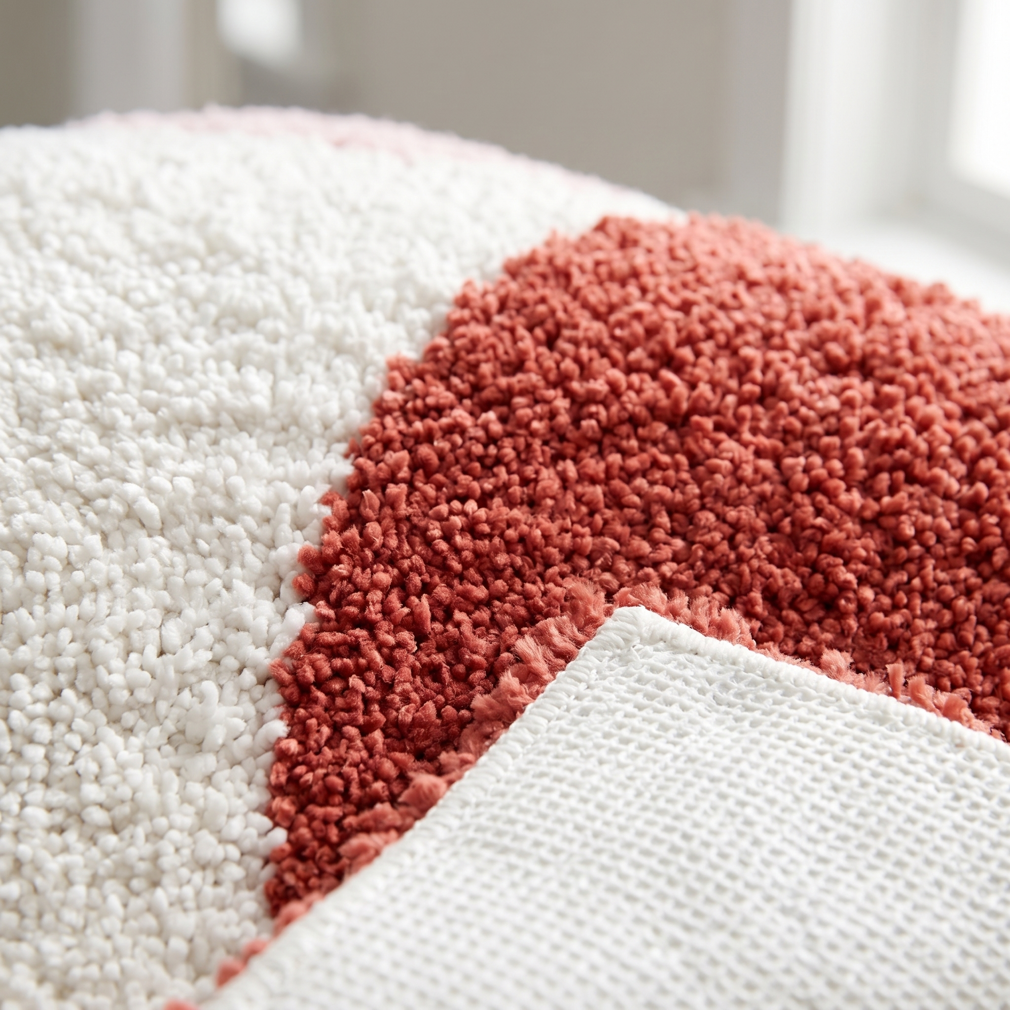 Cielo Tufted Plush Ombre Sunset Bath Mat Non Slip Quick Dry Bathroom